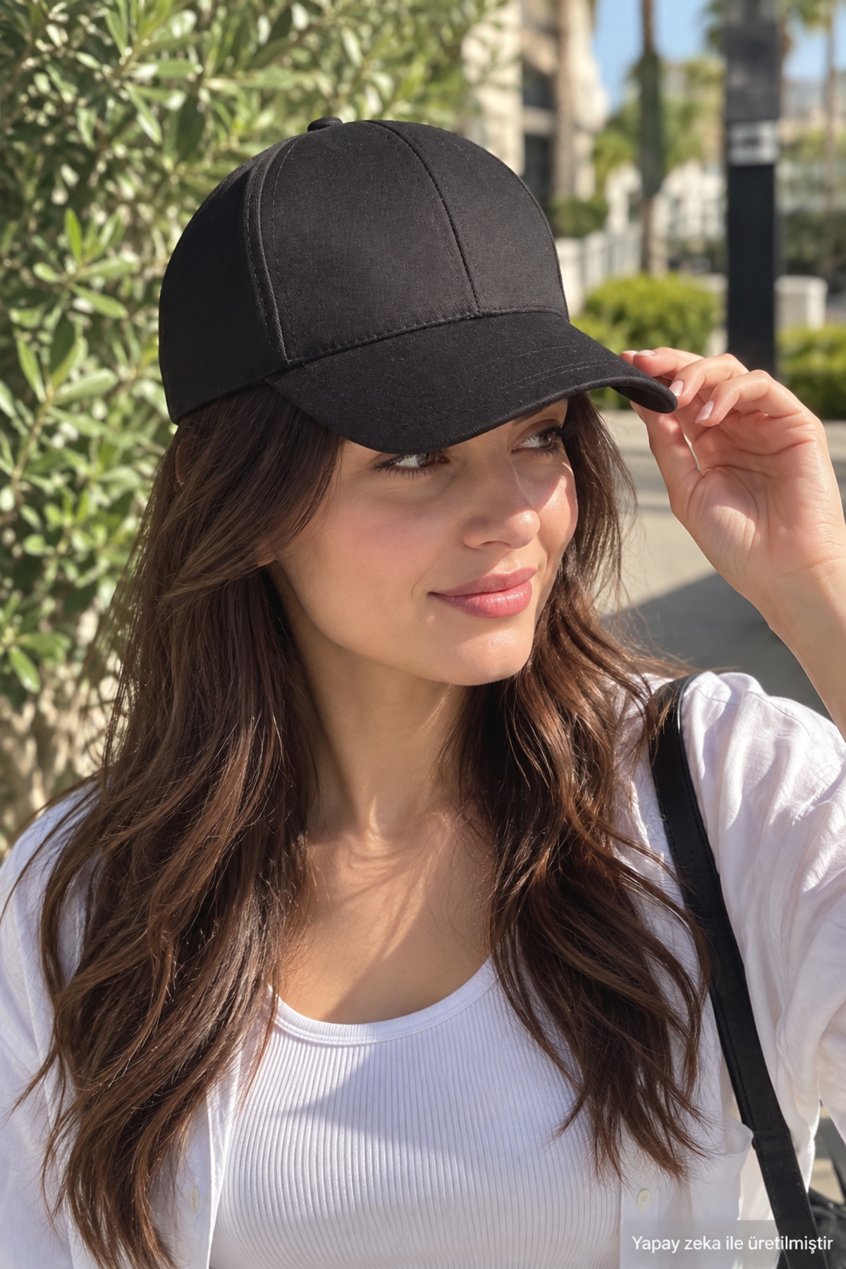 ZERAMİNE Siyah Düz Baseball Şapka Arkası Cırtlı Ayarlanabilir Unisex Kep, Günlük Spor Basic Model Şapka görsel 5