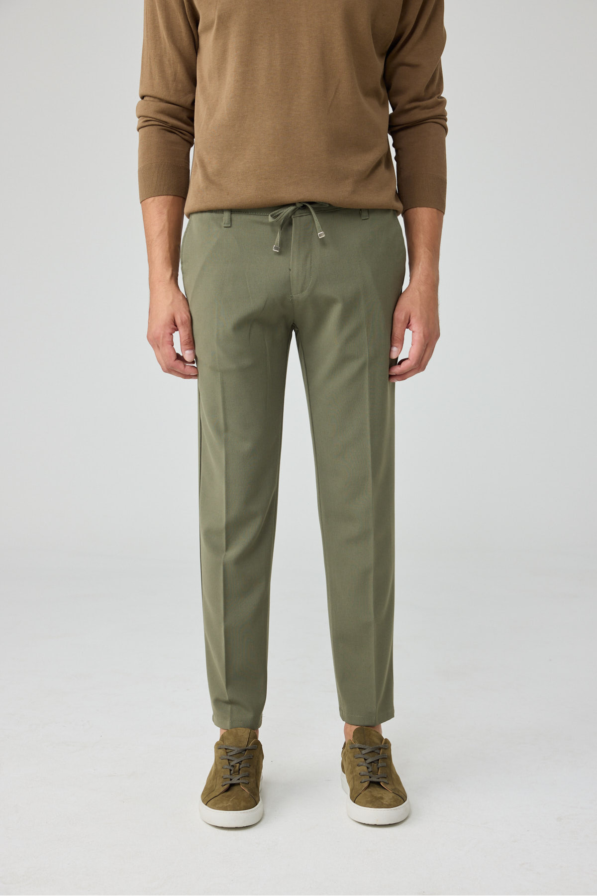Erkek Comfort Fit Haki Jogger Pantolon | Esnek Kumaş Günlük Rahat Kesim – 169DNGR — خاکی TYC09276C80630C7BD5E29B00 — تصویر 5 از 7