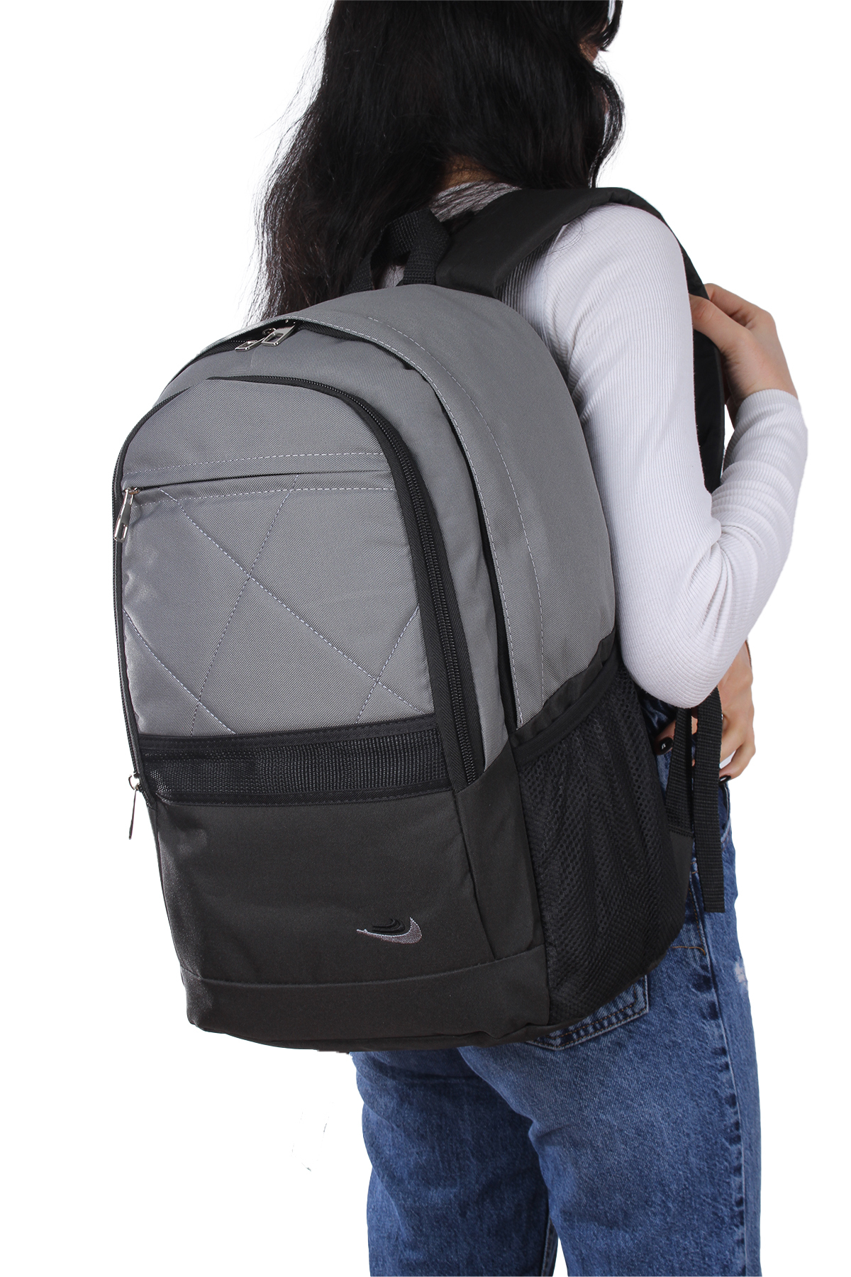 Byhakan Pl-0303 Unisex Okul Ve Seyahat Çantası Füme görsel 4