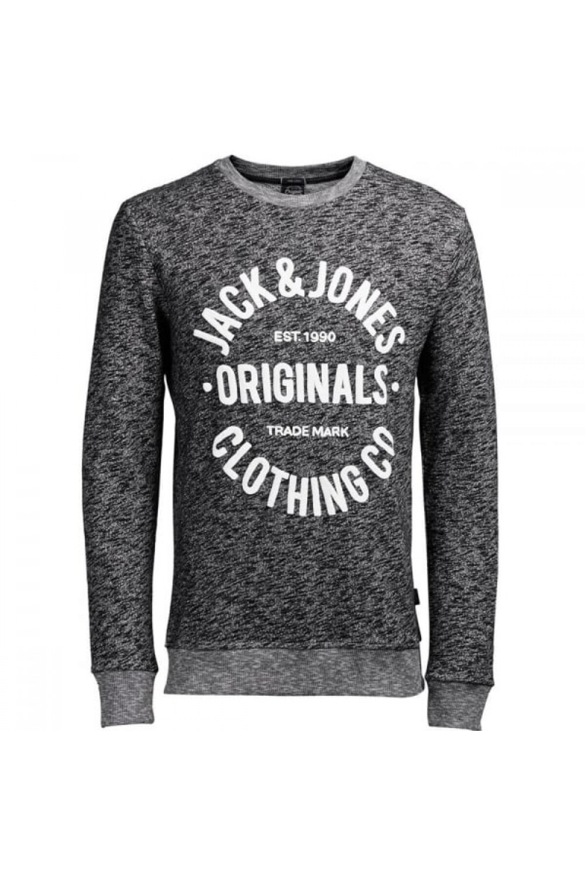 سویشرت مردانه جک اند جونز مدل Jorclemens Sweat Crew کد 12112149 مشکی و سفید جک اند جونز سویشرت Jack & Jones