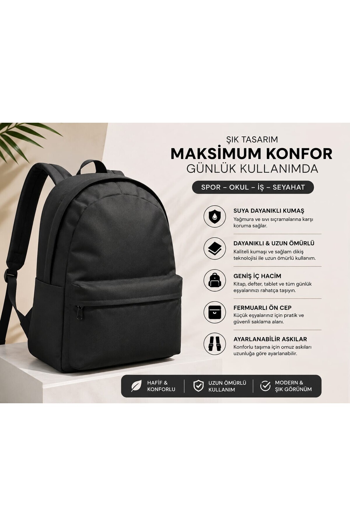 DZC KUZENLER ÇANTA Unisex Hugbag Sırt Çantası Spor Okul Outdoor Laptop Çanta