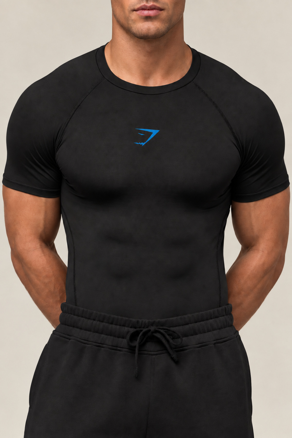 Stylovi Shark Premium Compression Gym Tişört - Ultra Esnek, Slim Fit T-Shirt görsel 2