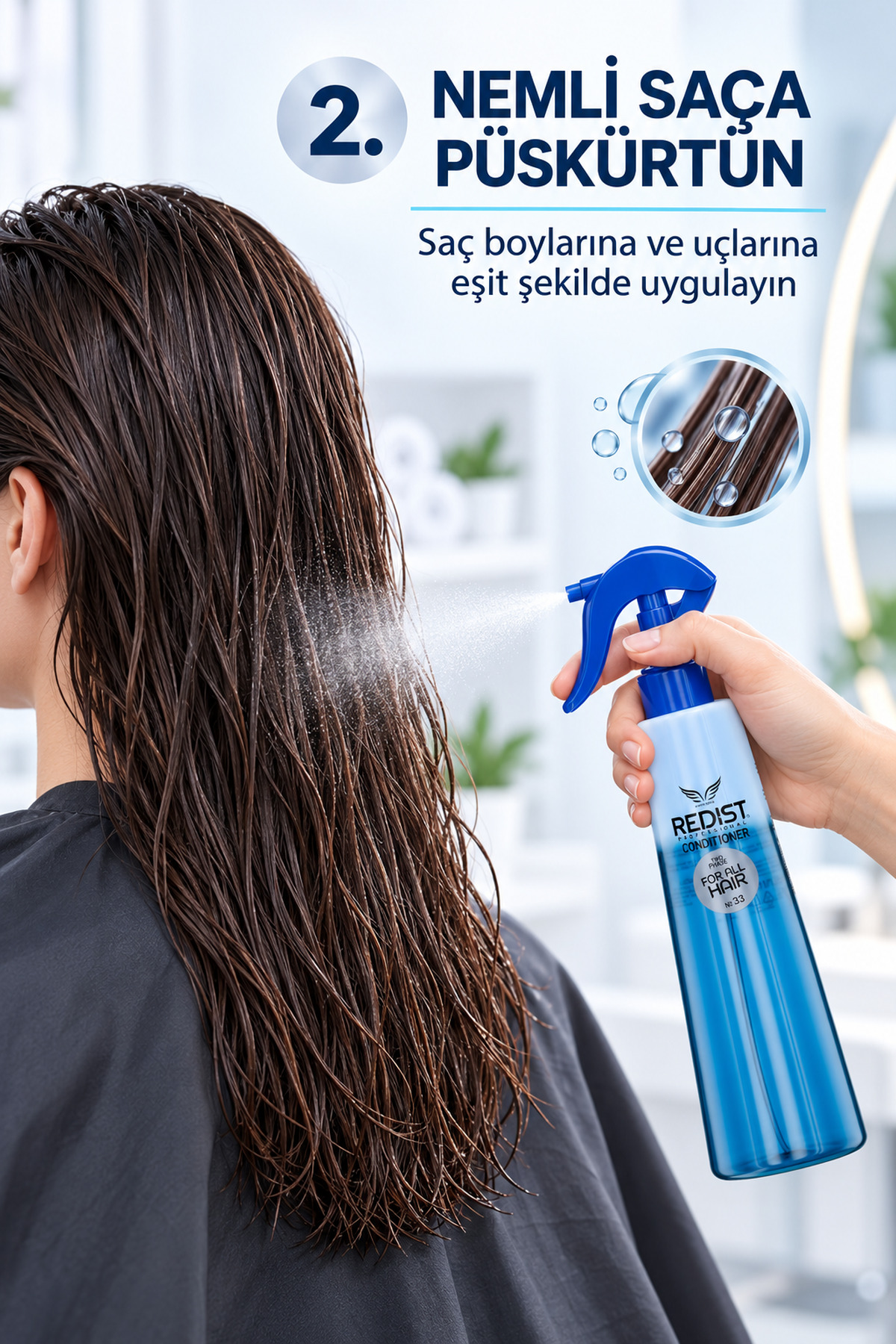 اسپری مو مرطوب کننده و محافظ حرارت All Hair Blue Collagen، 400 میلی لیتر — 117 — تصویر 7 از 9