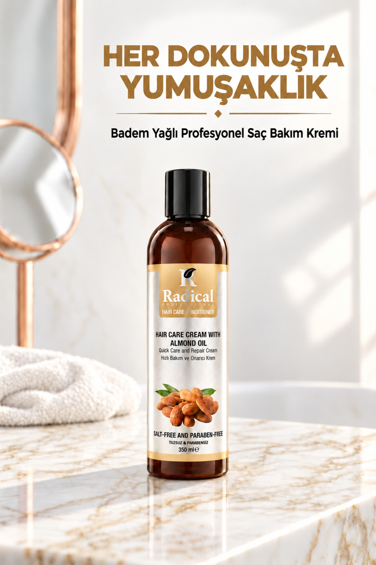 Badem Yağlı Saç Bakim Kremi 350 ML — 0001sackrem-badem350 — تصویر 4 از 4
