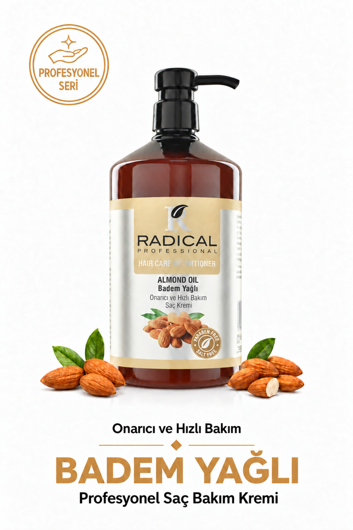 Radical Badem Yağlı Saç Bakım Kremi 1000 ML — 0001sackremi-badem