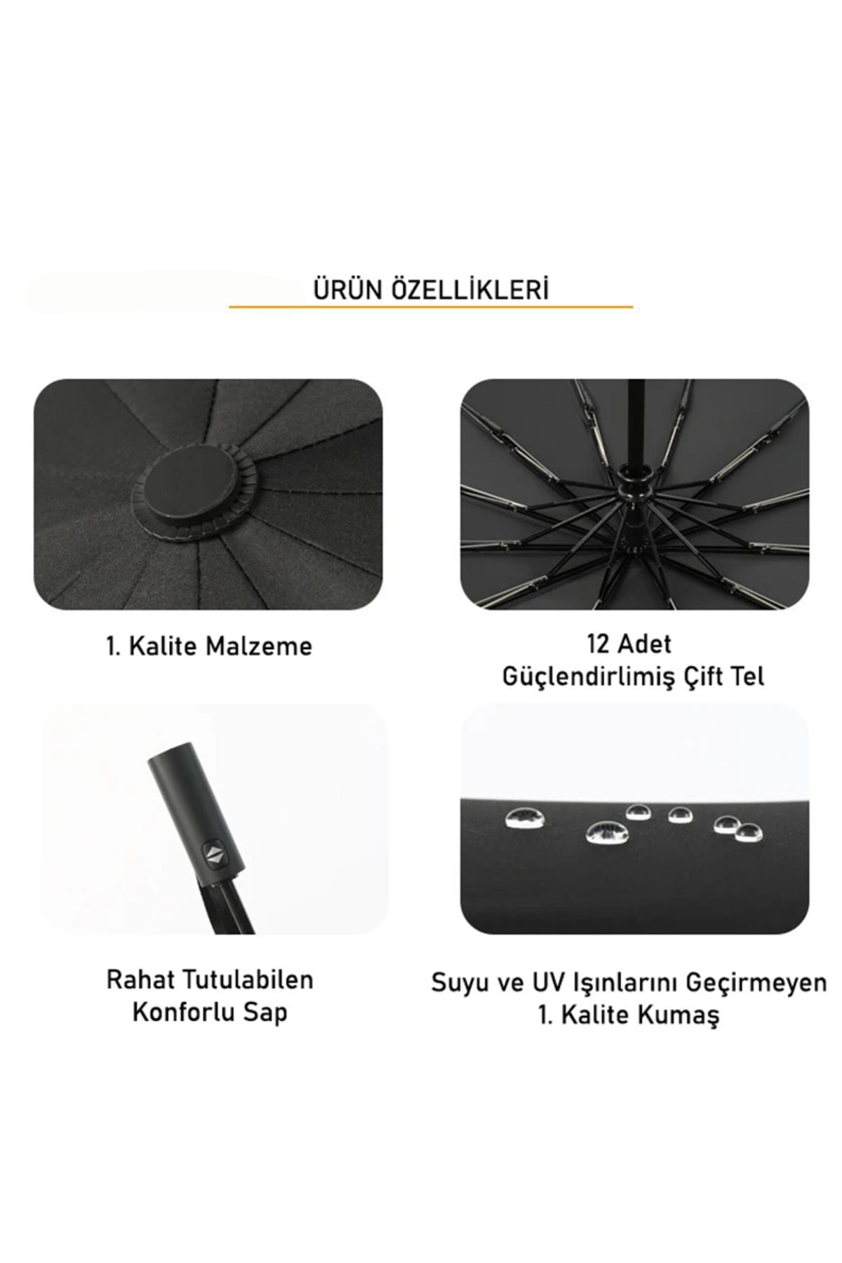 bliss umbrella 12 Telli Otomatik Şemsiye görsel 6