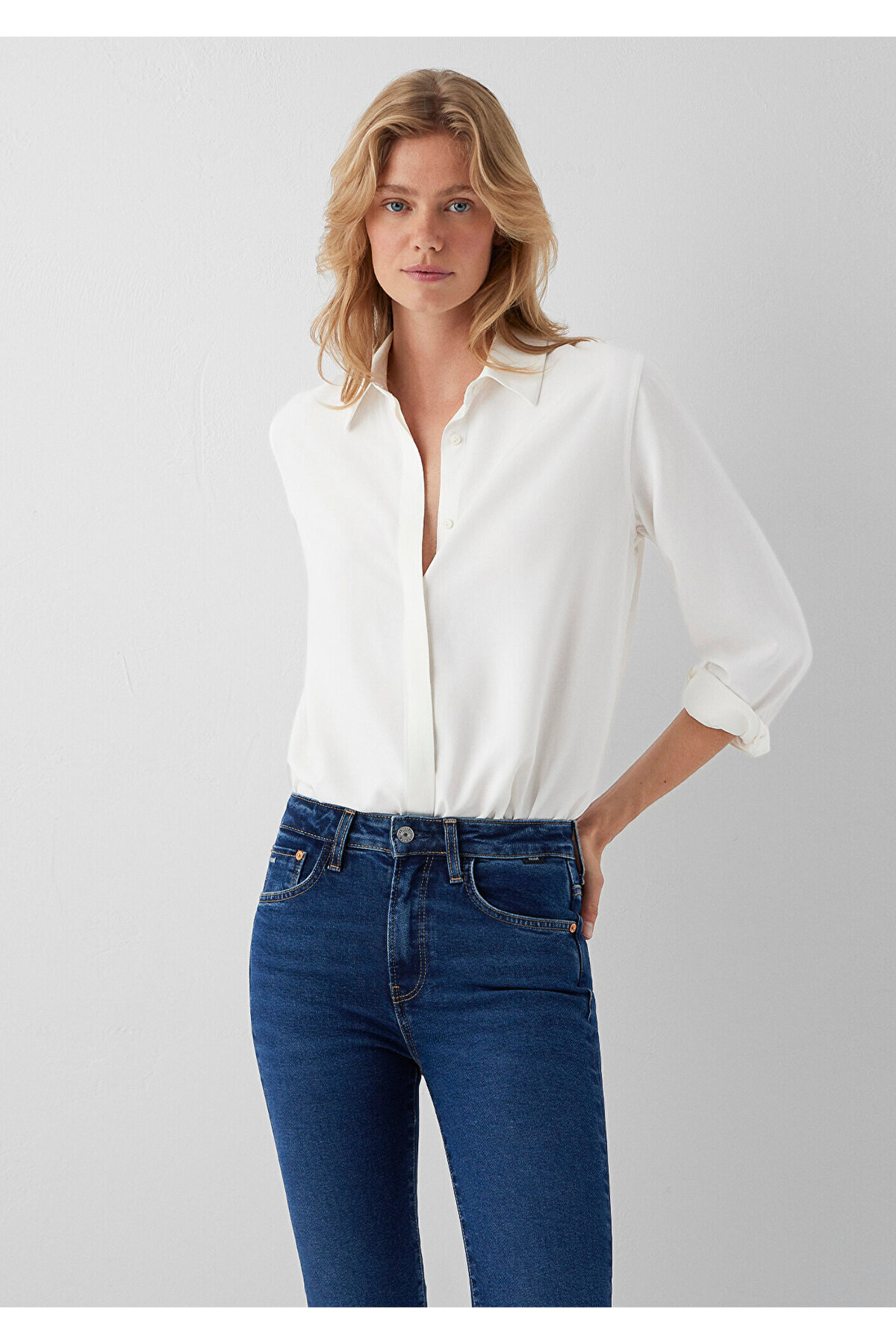 Ekru Vizkoz Gömlek Regular Fit / Normal Kesim 1211620-70057 — اکرو — تصویر 2 از 7