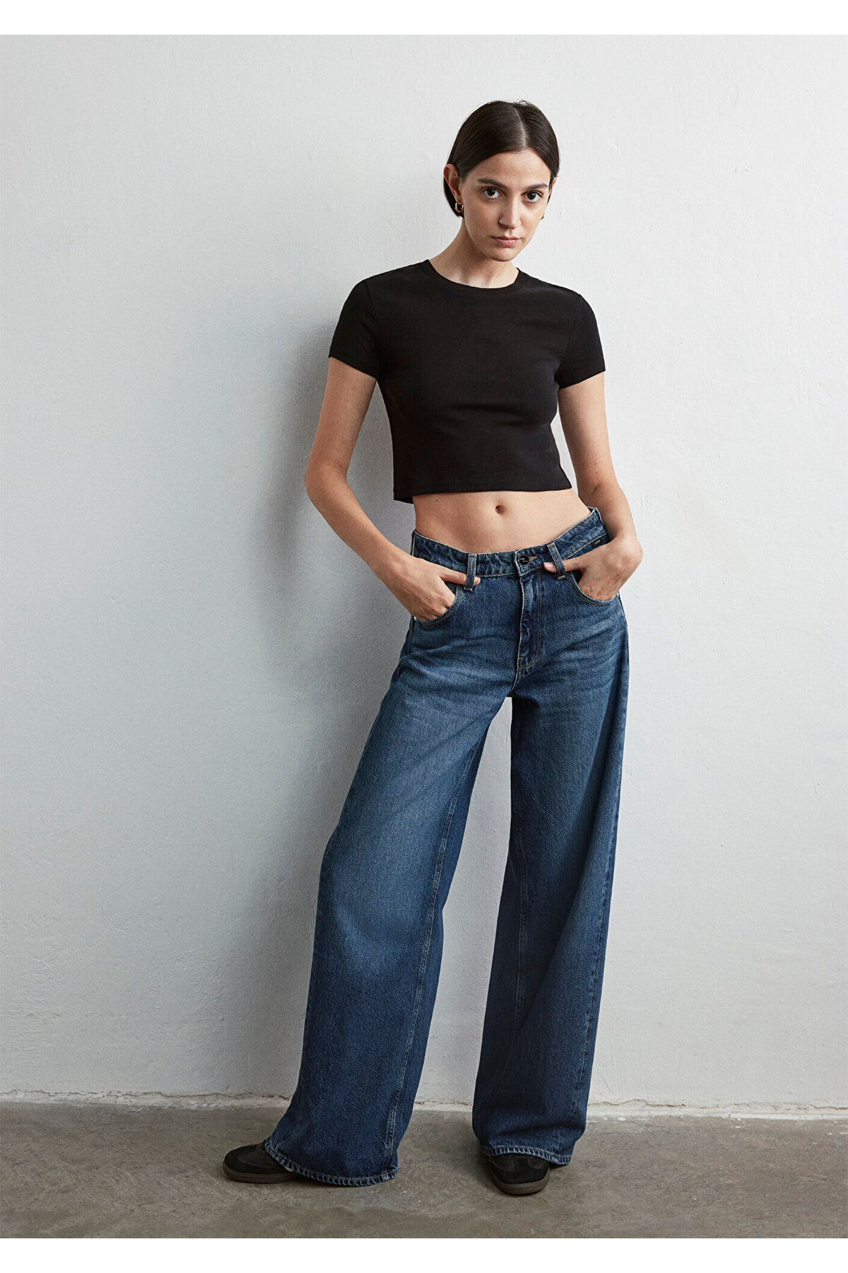 Siena Iconic Puslu Koyu Jean Pantolon 1010763-87748