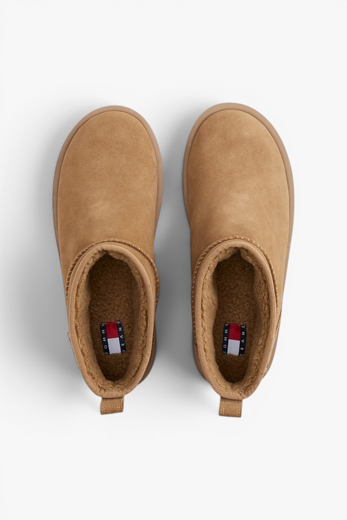 Tommy Hilfiger TJW Düz Platform Süet Kar Kadın Beyaz Bot EN0EN02841RBH görsel 3