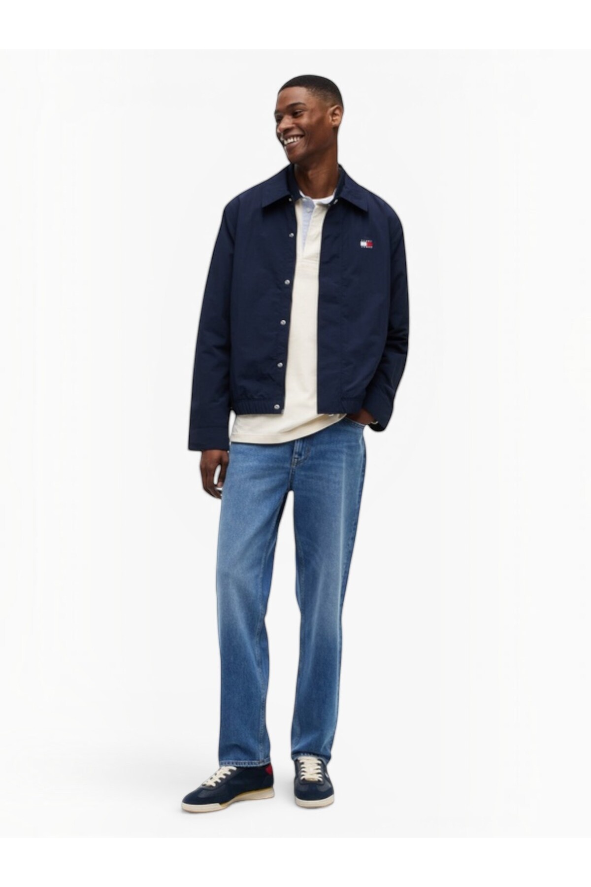 TJM CITY LIFE COACH JACKET Erkek Mavi Mont - DM0DM22733 — مشکی TYCDA0AF4778B695787B8BE00 — تصویر 5 از 6