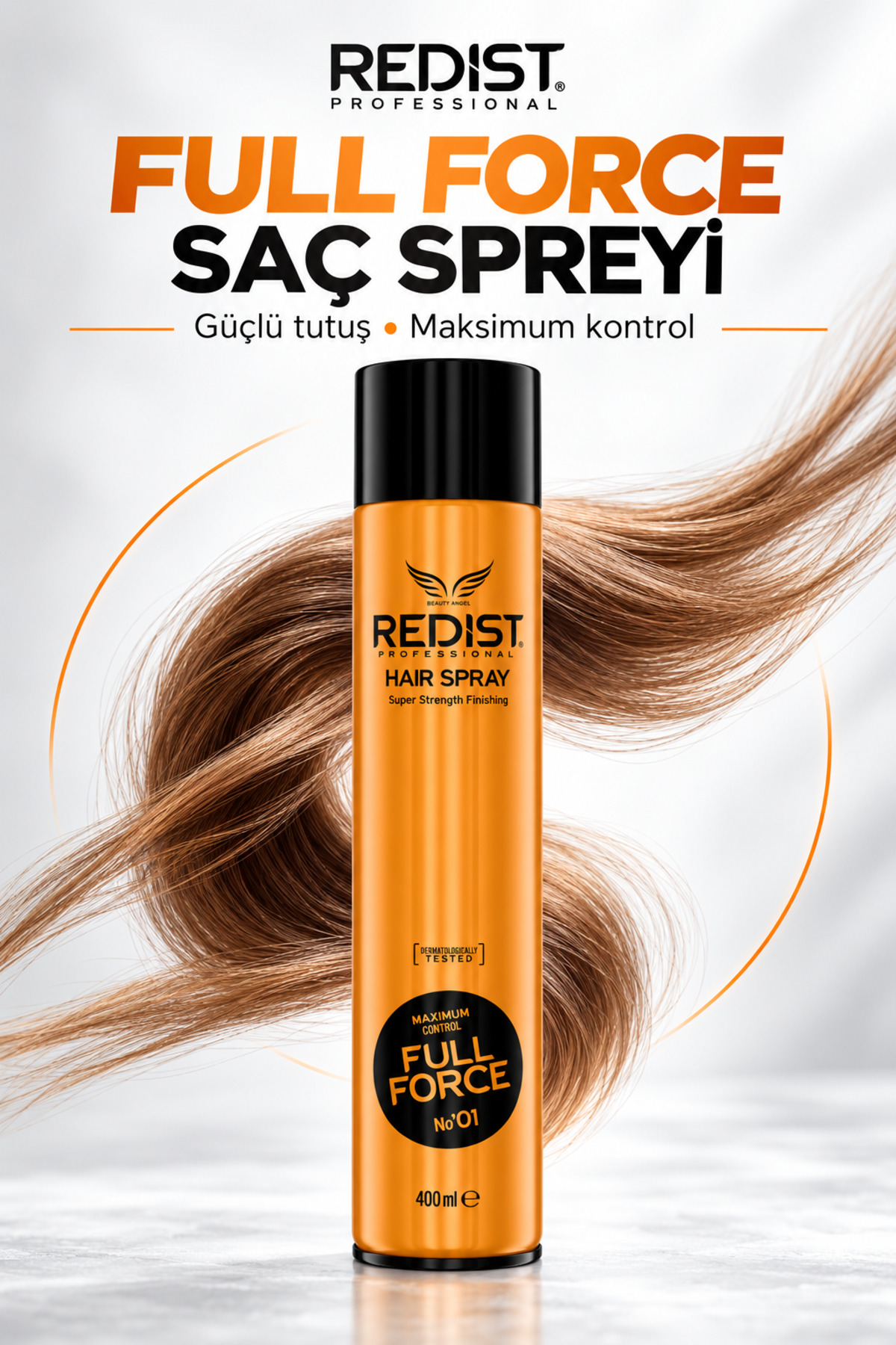 Redist Saç Spreyi Ultra Strong Güçlü Tutuş Gün Boyu Etkili Vegan 400 ml — 8697926006036