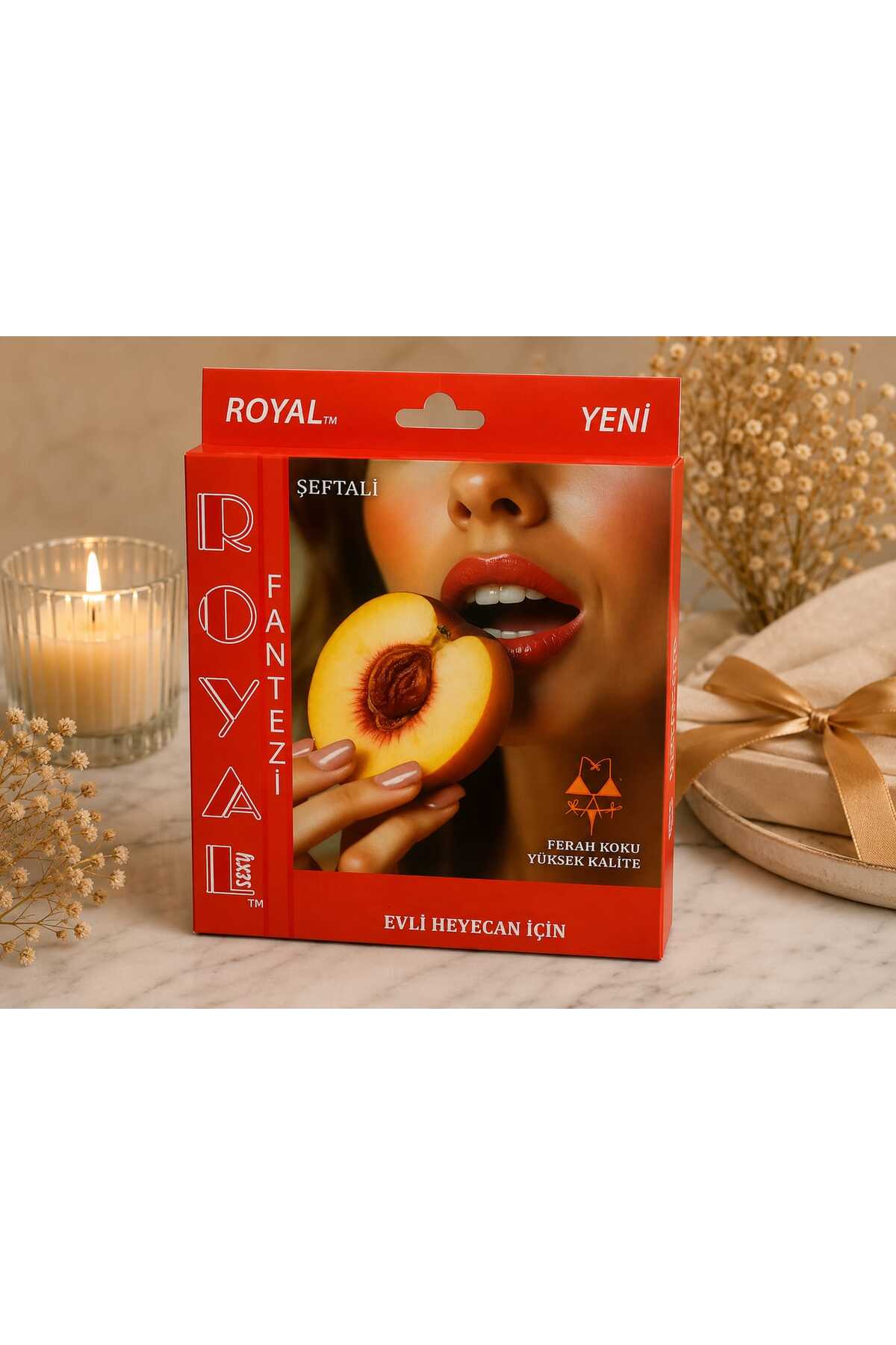Lillie Royal yeni şeftali aromalı sütyen tanga detay