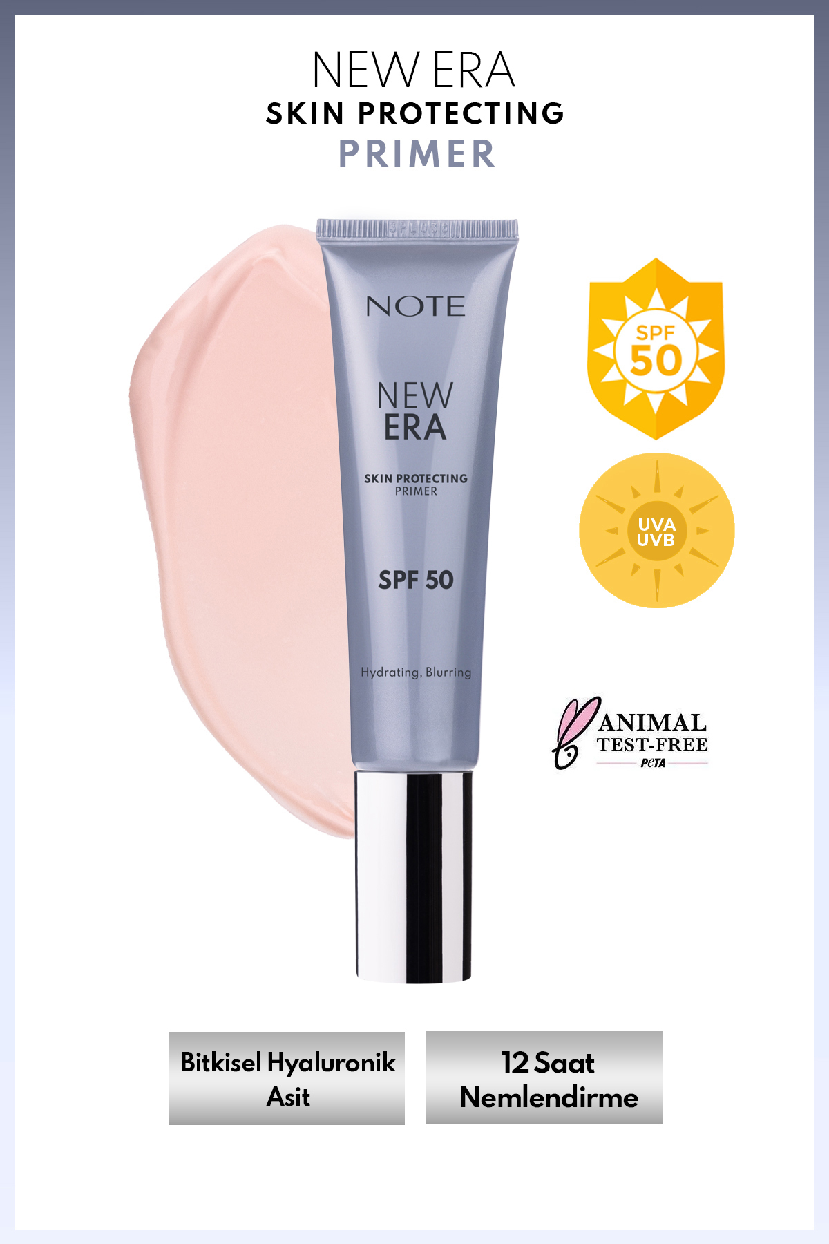 New Era Skin Protecting Primer Spf 50 Nemlendirici Makyaj Bazı — سفید PRM HYDRATING