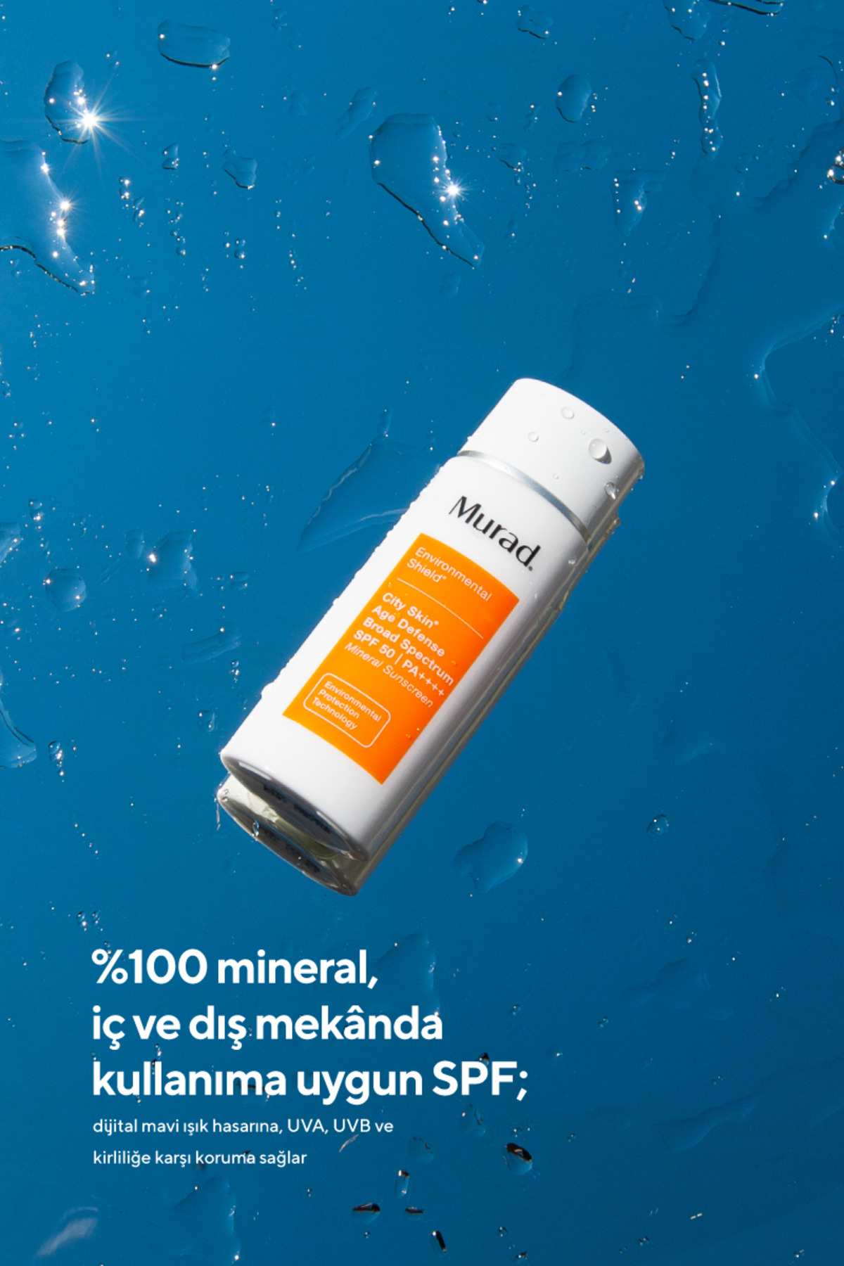 Güneş Koruyucu - Environmental Shield City Skin Age Defense SPF 50 PA++++ Mineral Filtreli 50 ml — 767332807935 — تصویر 5 از 6