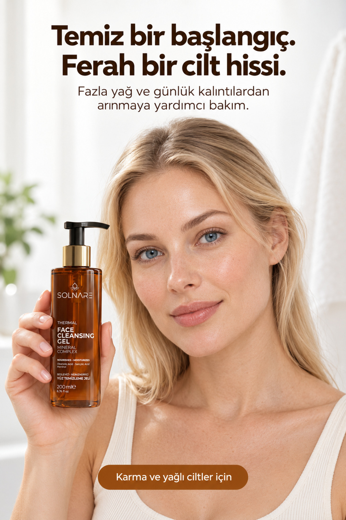 Salisilik Asit BHA Arındırıcı ve Gözenek Sıkılaştırıcı Yüz Temizleme Jeli | Dengeleyici Temizlik — SLN010094 — تصویر 2 از 8
