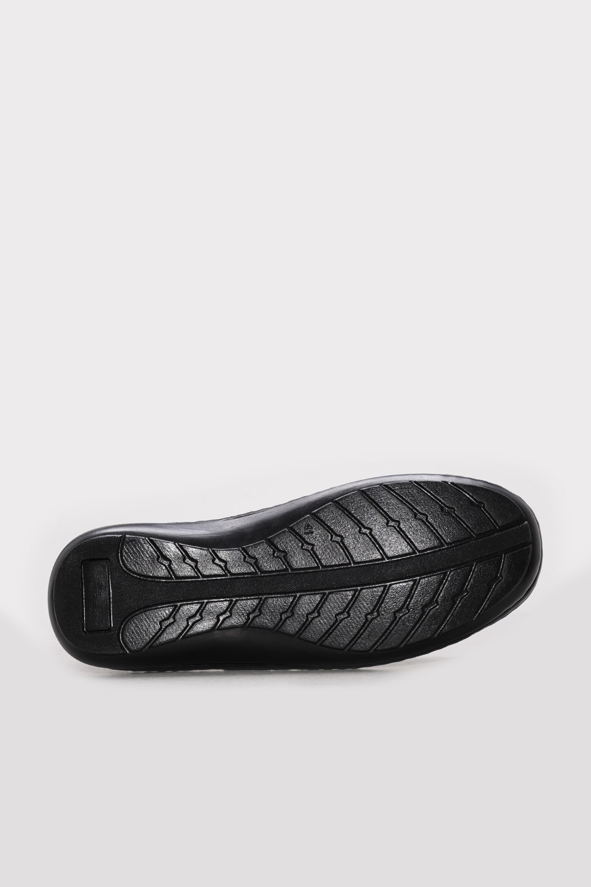 FAST STEP Hakiki Deri Siyah Erkek Klasik Sandalet 662MA119B görsel 5
