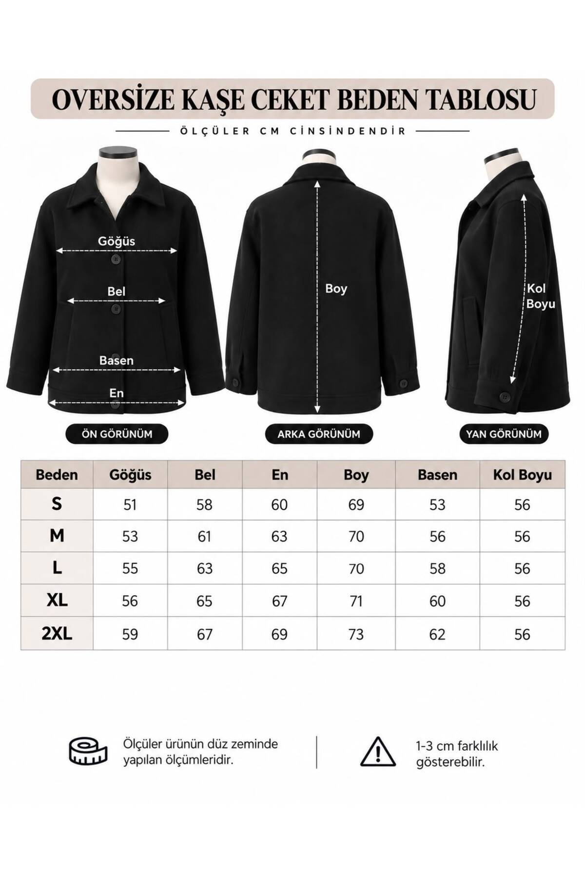 ronex Oversize Fit, Old Money Culture, Düğmeli Kaşe Ceket görsel 4