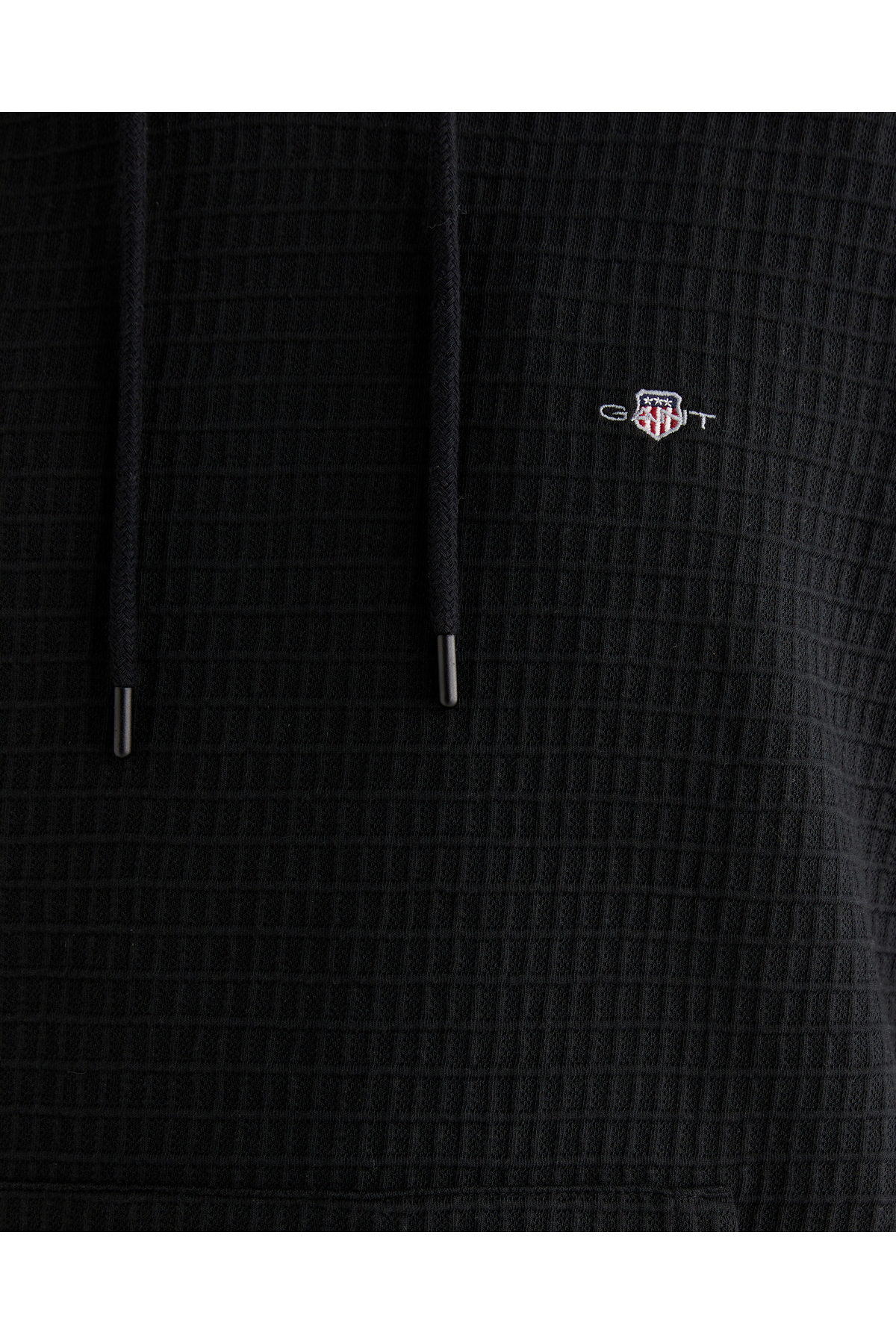 Gant Erkek Siyah Regular Fit Kapüşonlu Sweatshirt görsel 5