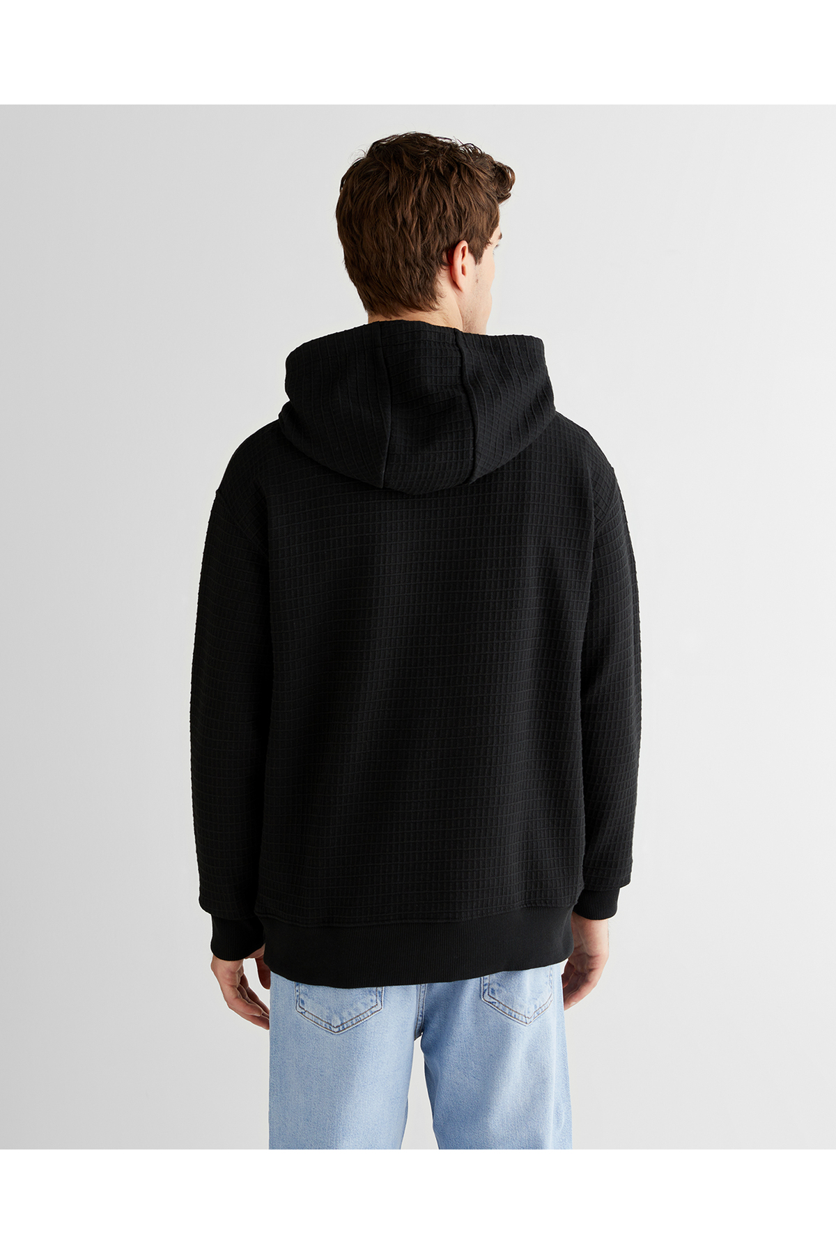 Gant Erkek Siyah Regular Fit Kapüşonlu Sweatshirt görsel 2