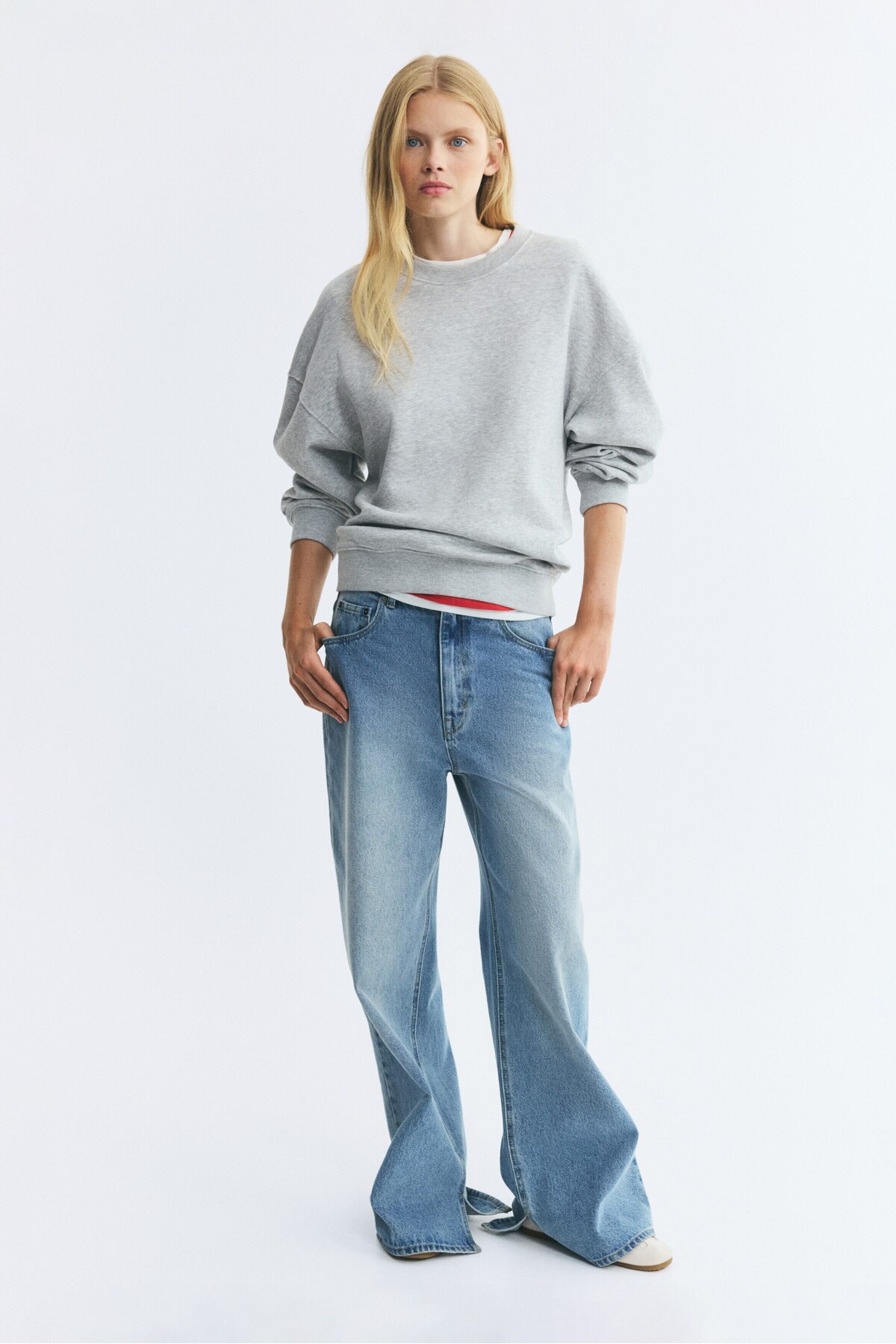 H&M Oversize Sweatshirt görsel 2