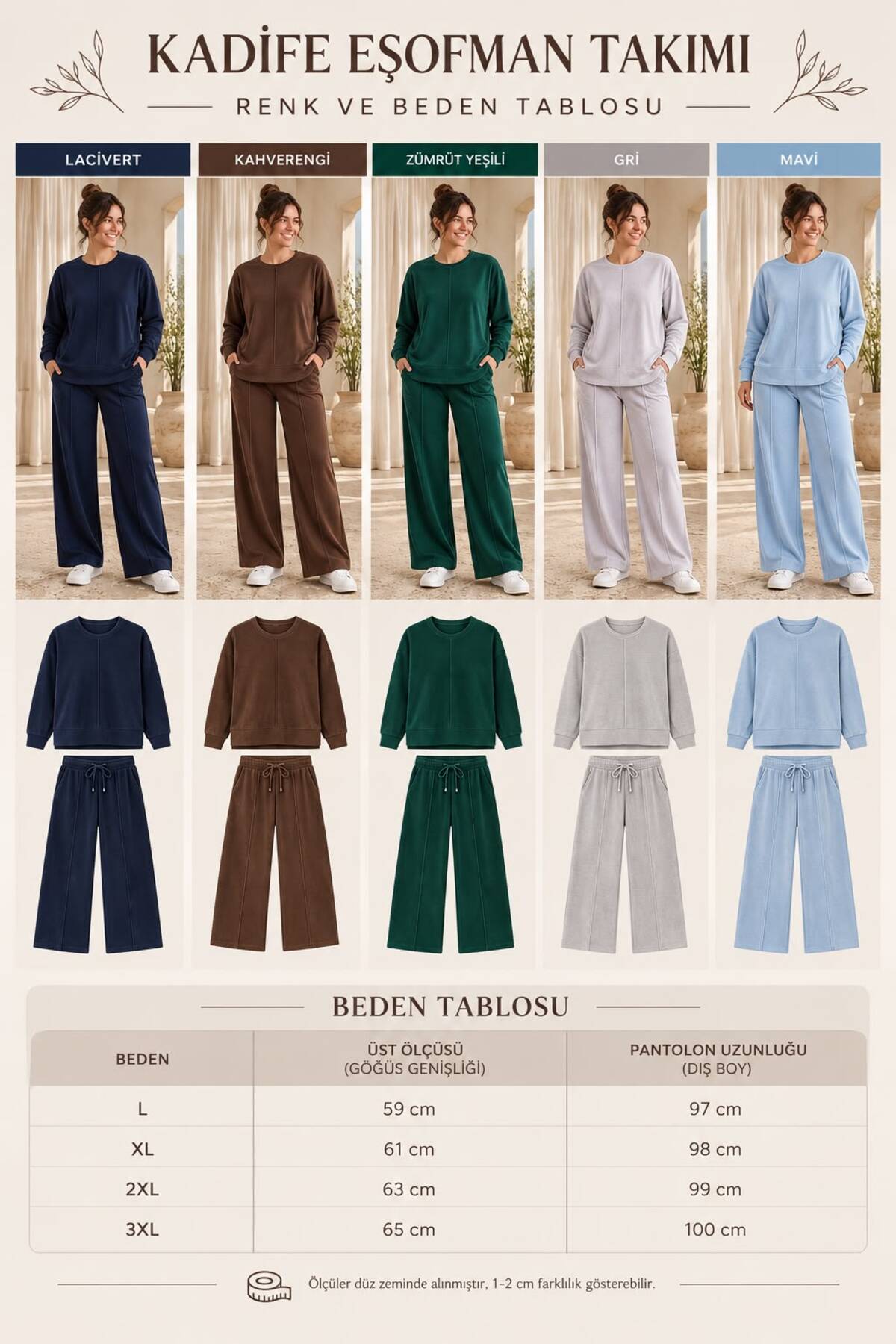 HÇ Hülya Çelik KİDSWEAR 2018 Kadın Büyük Beden Eşofman Takımı görsel 7