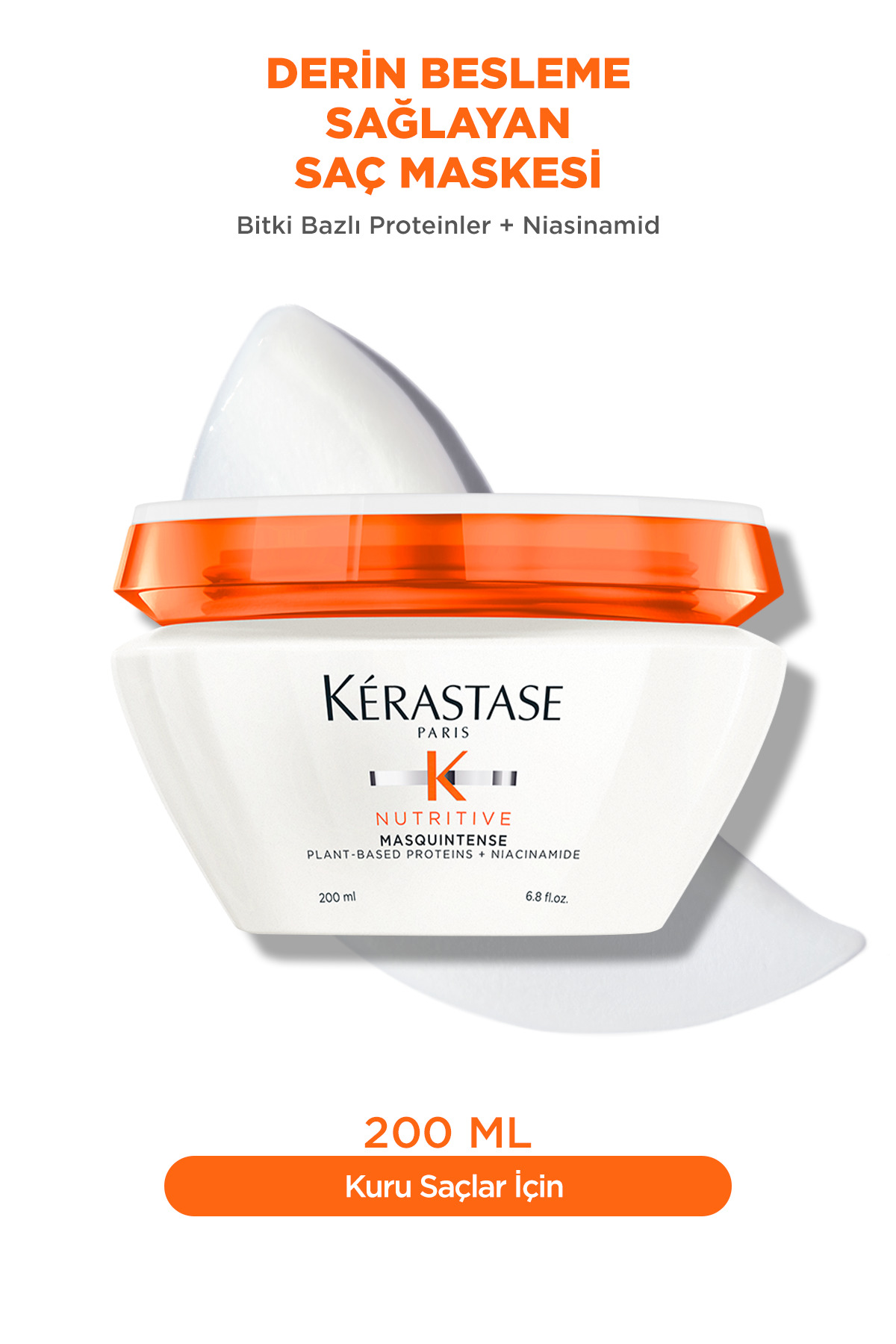 Nutritive Masquintense Kuru Saçlar Için Derin Besleme Sağlayan Saç Maskesi 200 ml — E4039800 — تصویر 3 از 9
