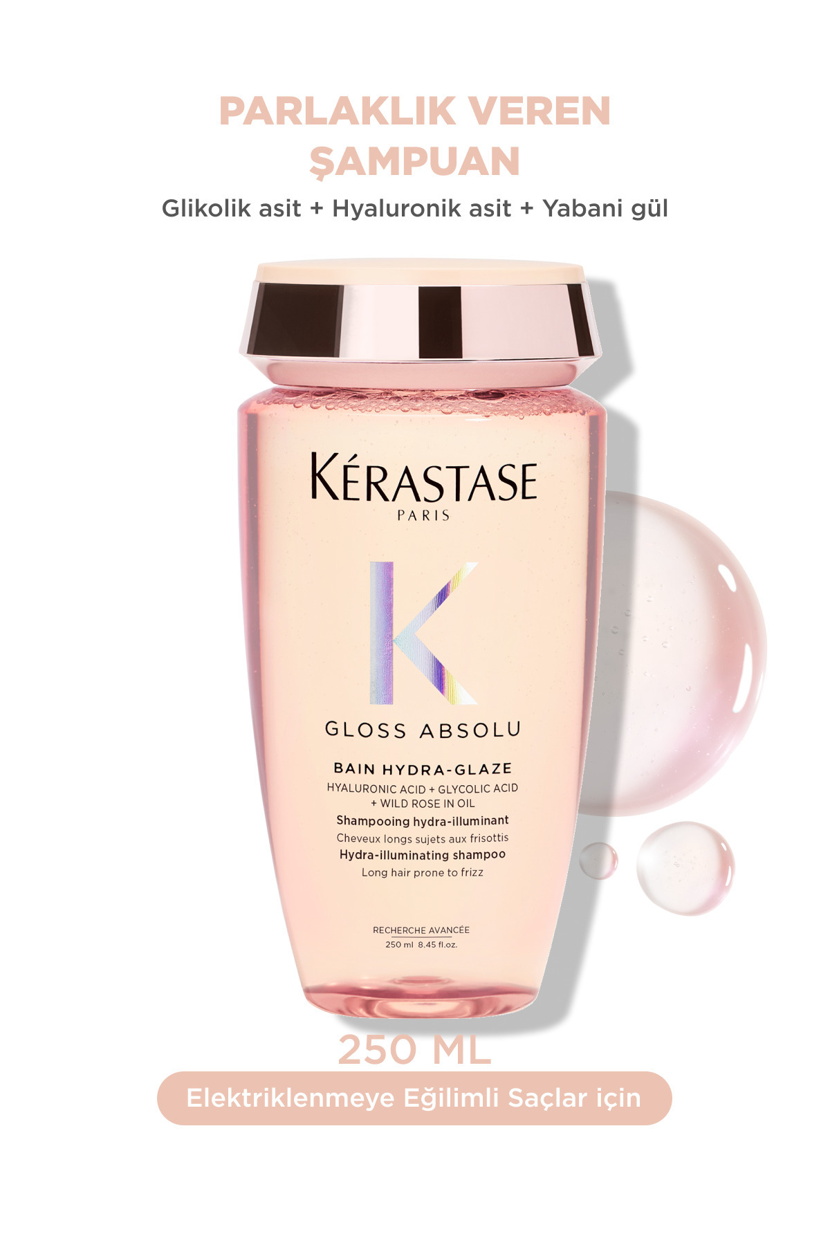 Gloss Absolu Elektriklenmeye Eğilimli Saçlar Için Parlaklık Veren Şampuan 250 ml — E4398100 — تصویر 2 از 8