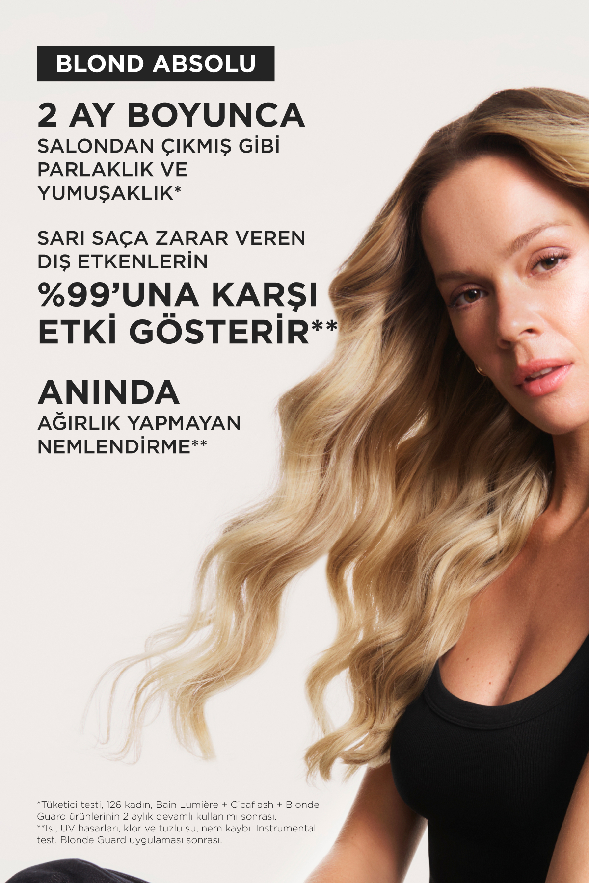 Blond Absolu Cicaflash Sarı Saçlar Için Parlaklık Veren Durulanan Saç Bakım Kremi 250 ml — E2922000 — تصویر 6 از 8