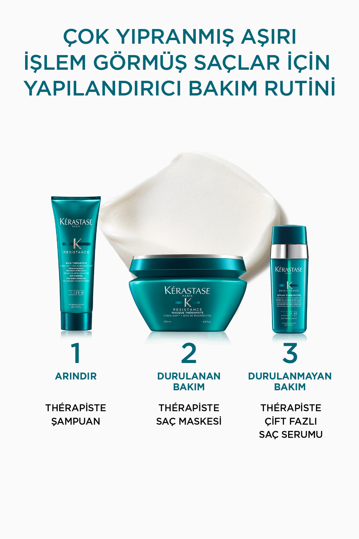 Resistance Sérum Thérapiste Yıpranmış Ve Işlem Görmüş Saçlar Için Onarıcı Serum 2*15 ml — 3474630713383 — تصویر 6 از 6