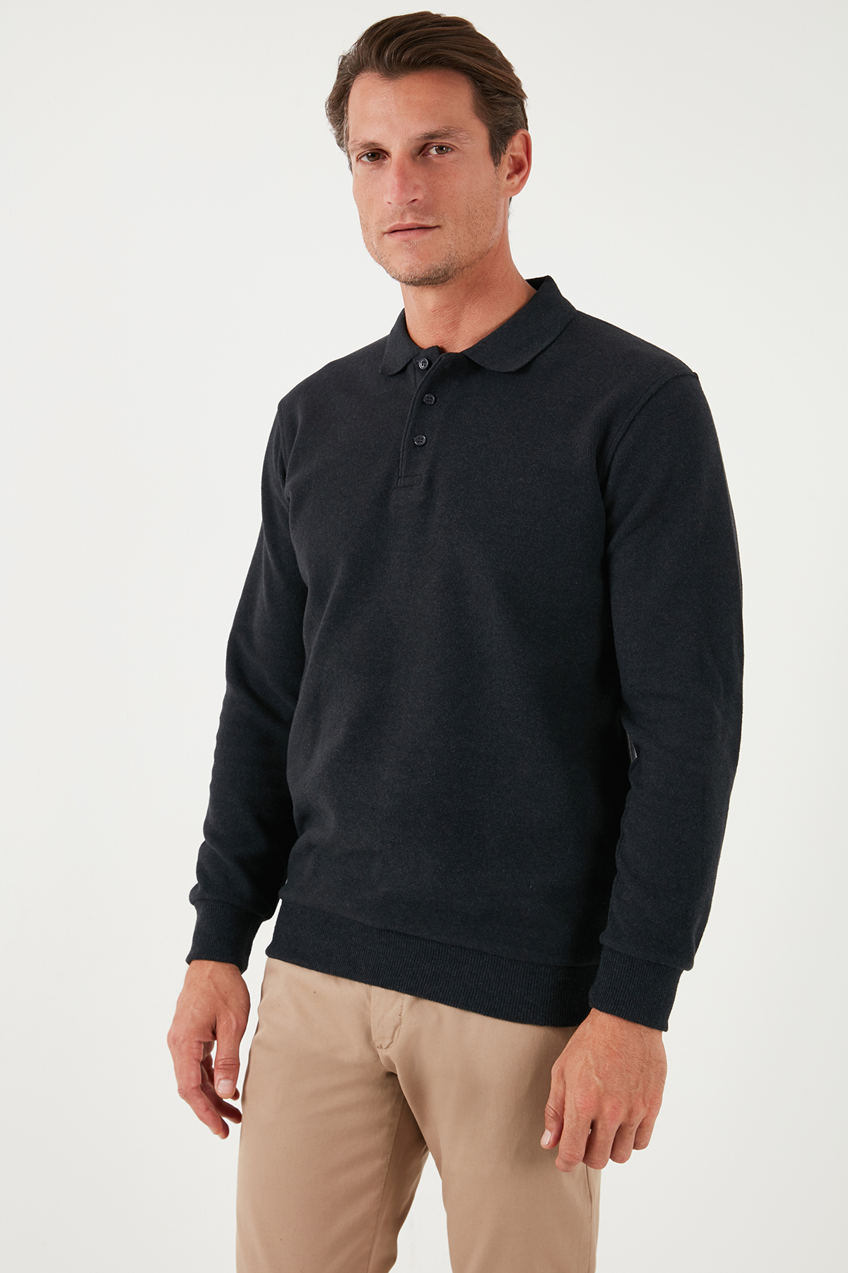 Buratti Pamuk Karışımlı Regular Fit Polo Yaka Kazak Erkek POLO YAKA KAZAK 456223 görsel 4