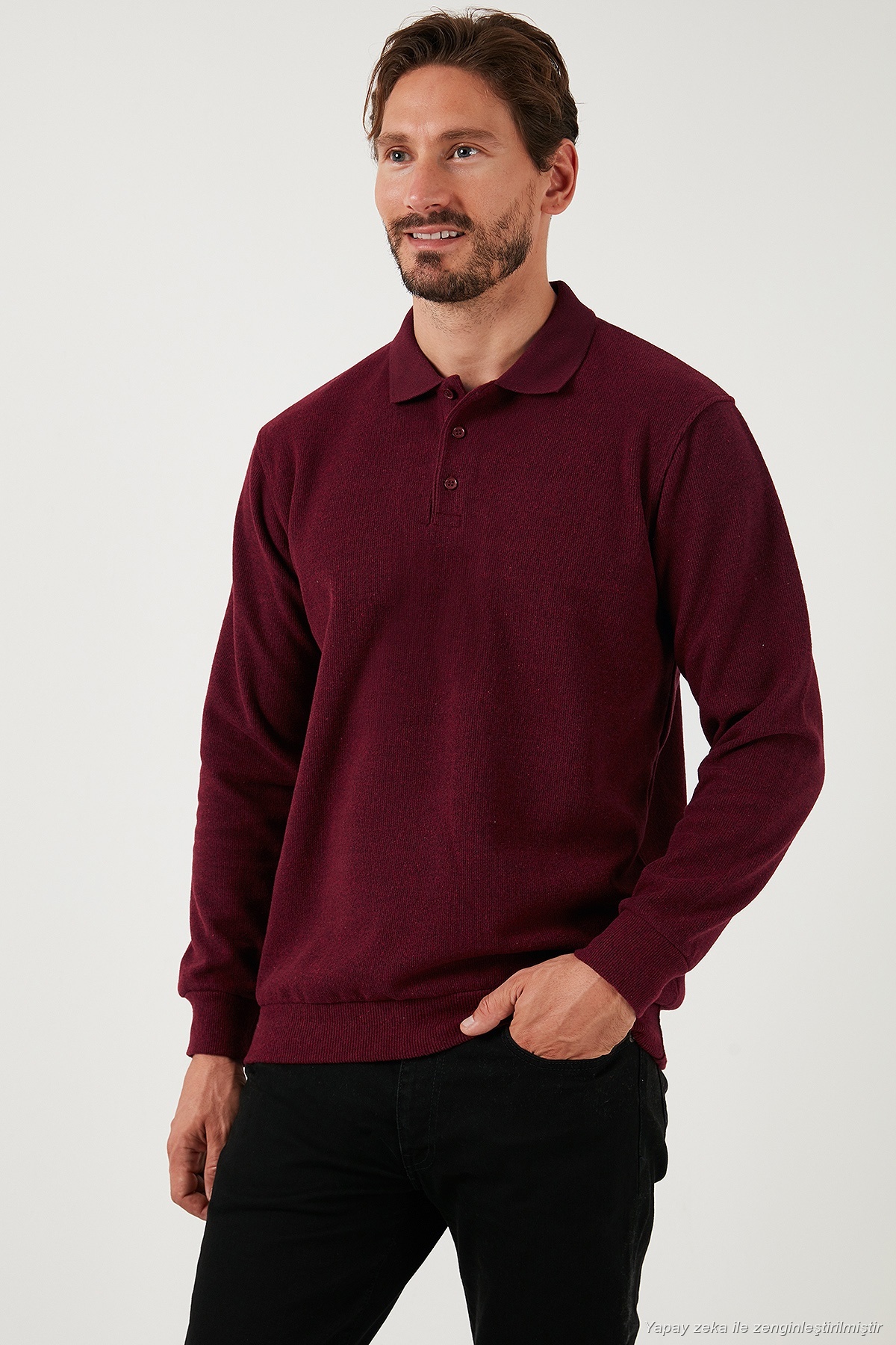 Buratti Pamuk Karışımlı Regular Fit Polo Yaka Kazak Erkek POLO YAKA KAZAK 456223 görsel 2