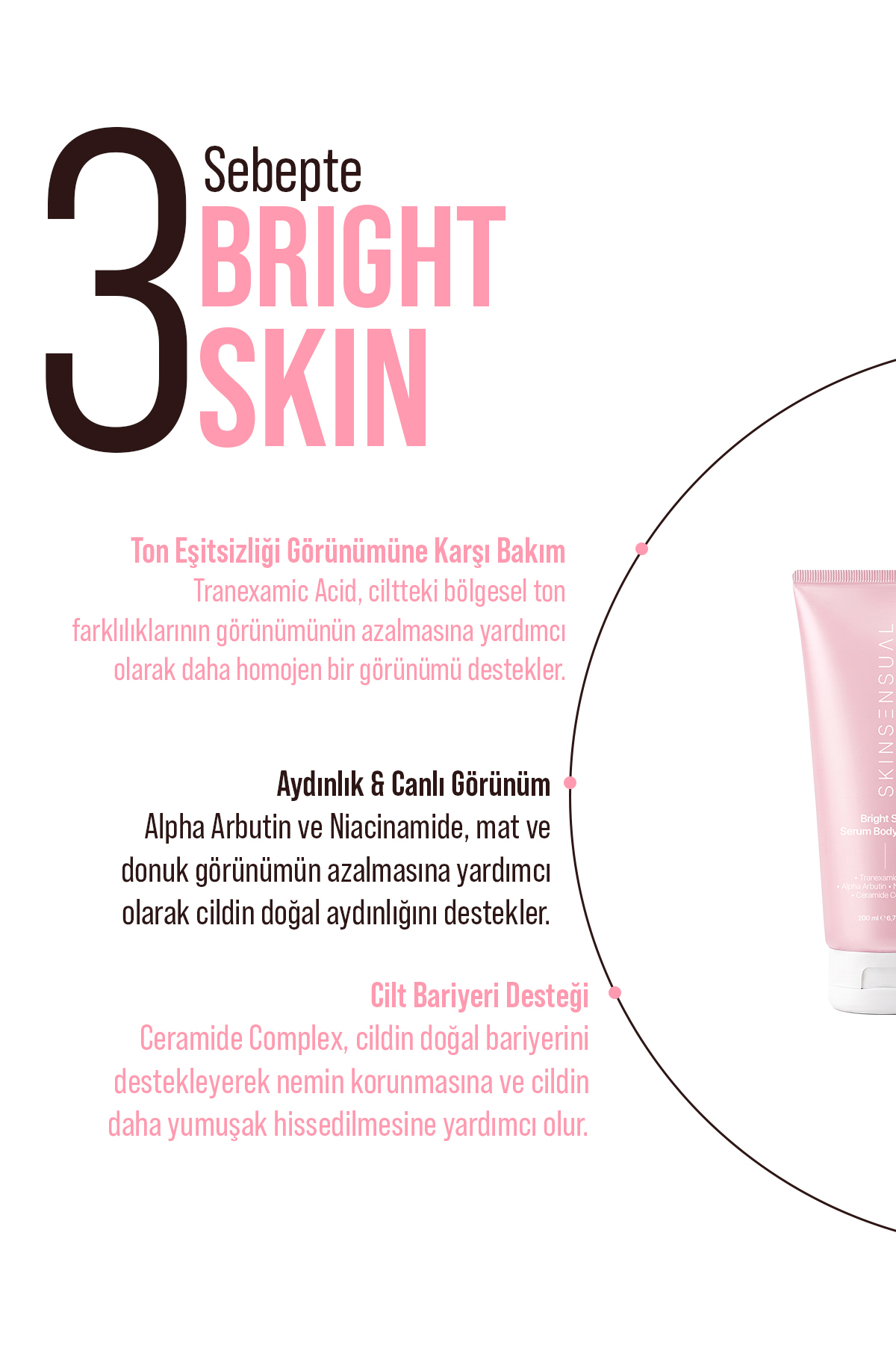 Bright Skin Serum Body Lotion 200 ml | Aydınlatıcı Vücut Losyonu — brightskinbody — تصویر 6 از 8