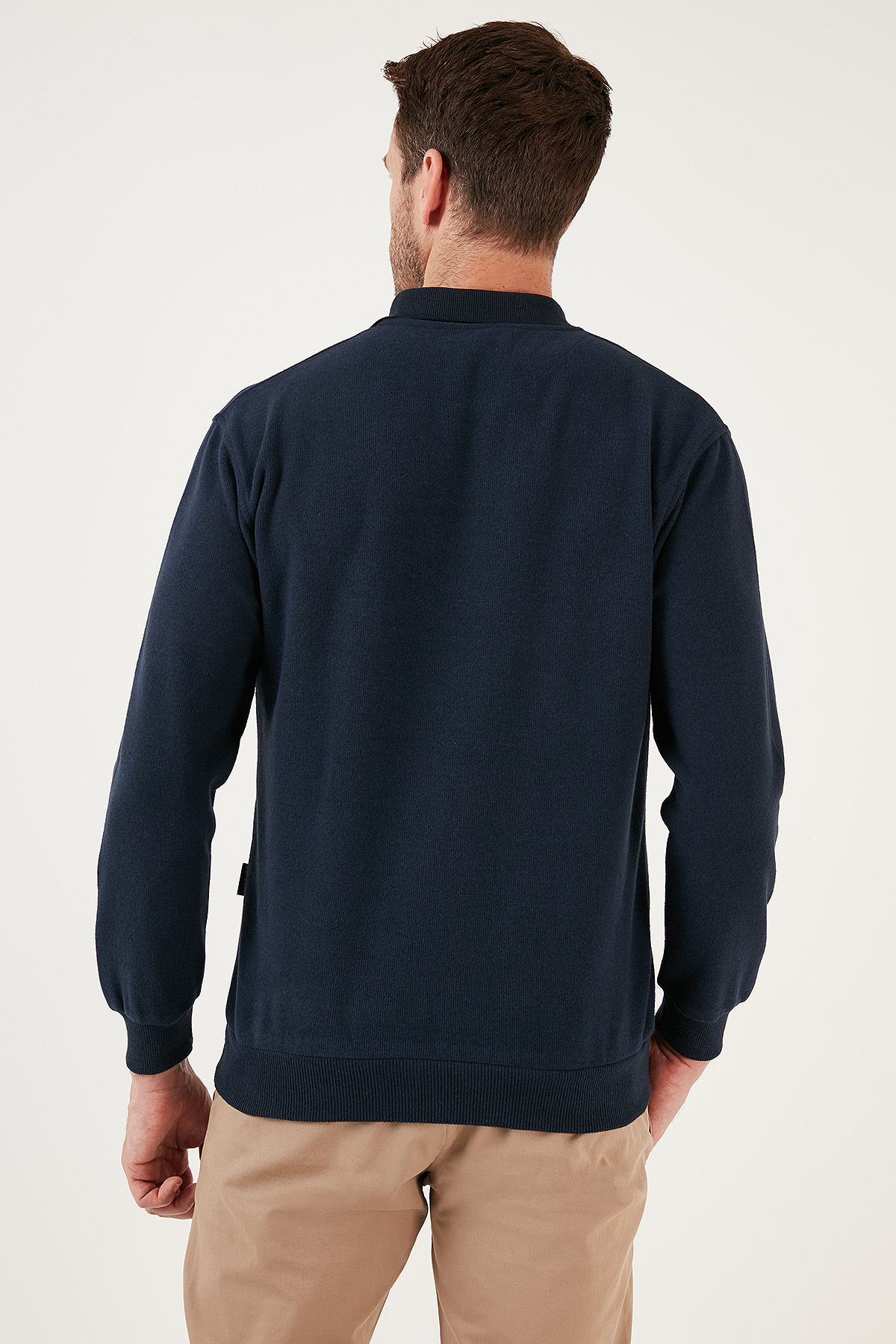 Buratti Pamuk Karışımlı Regular Fit Polo Yaka Kazak Erkek POLO YAKA KAZAK 456223 görsel 5