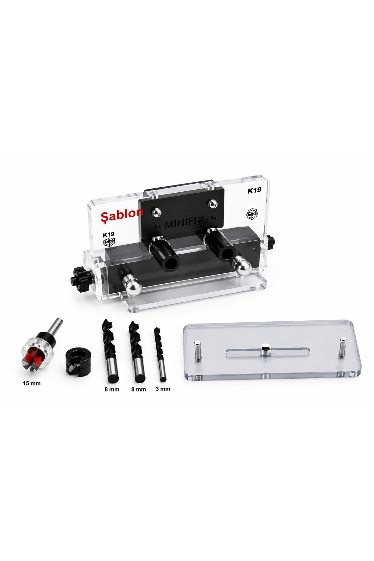 Dafit Mumekkページ ŞABLON MİNİFİX NOKTALAMALI MONTAJ ŞABLONU K 19 ve 20 tk Minifix