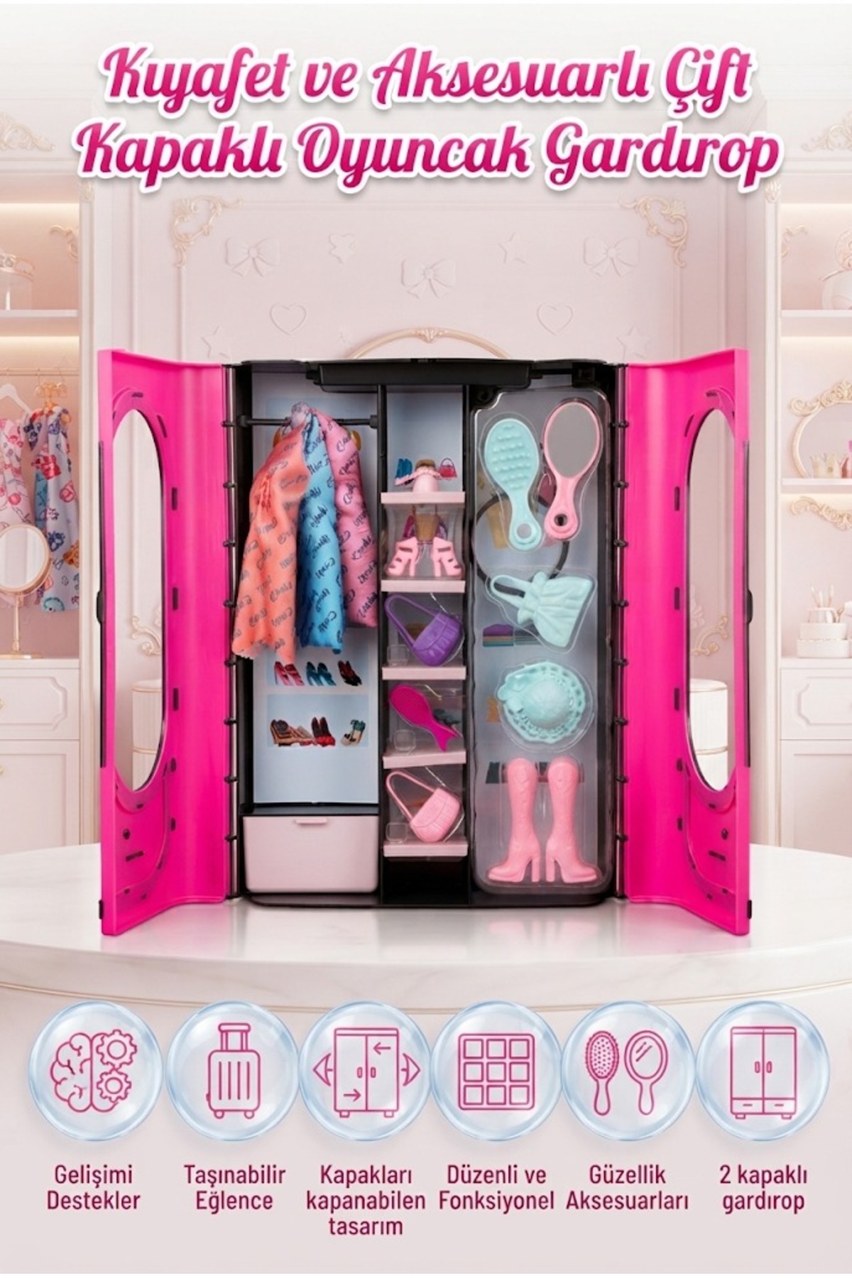 Tıfıl Toys Stilim Sensin! 3 Farklı Şık Kıyafetli ve Aksesuarlı