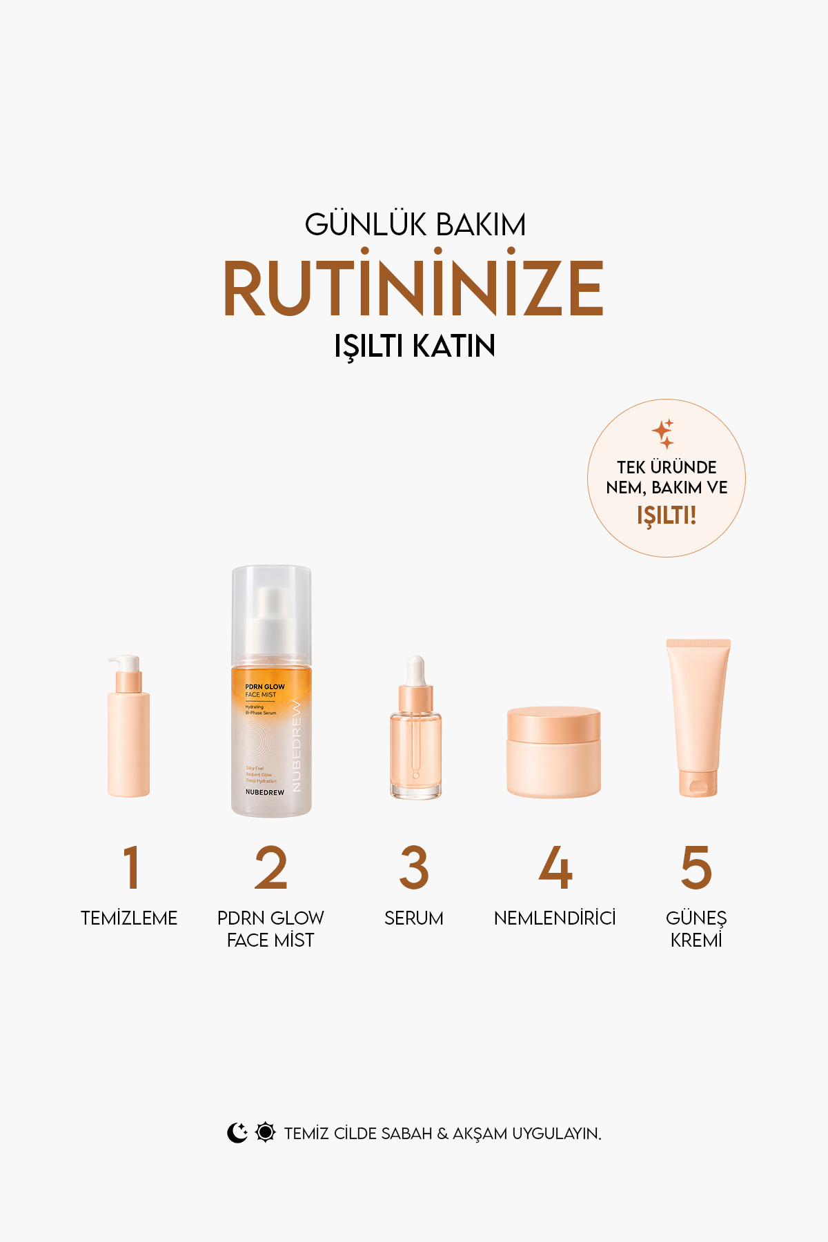 PDRN Somon DNA Glow Face Mist Tonik 120 ml – Ceramide, Niacinamide ve Hyaluronik Asit İçeren Çift Fazlı Nemlendirici Yüz Spreyi — NBD-SMNDNAMST-1 — تصویر 6 از 8