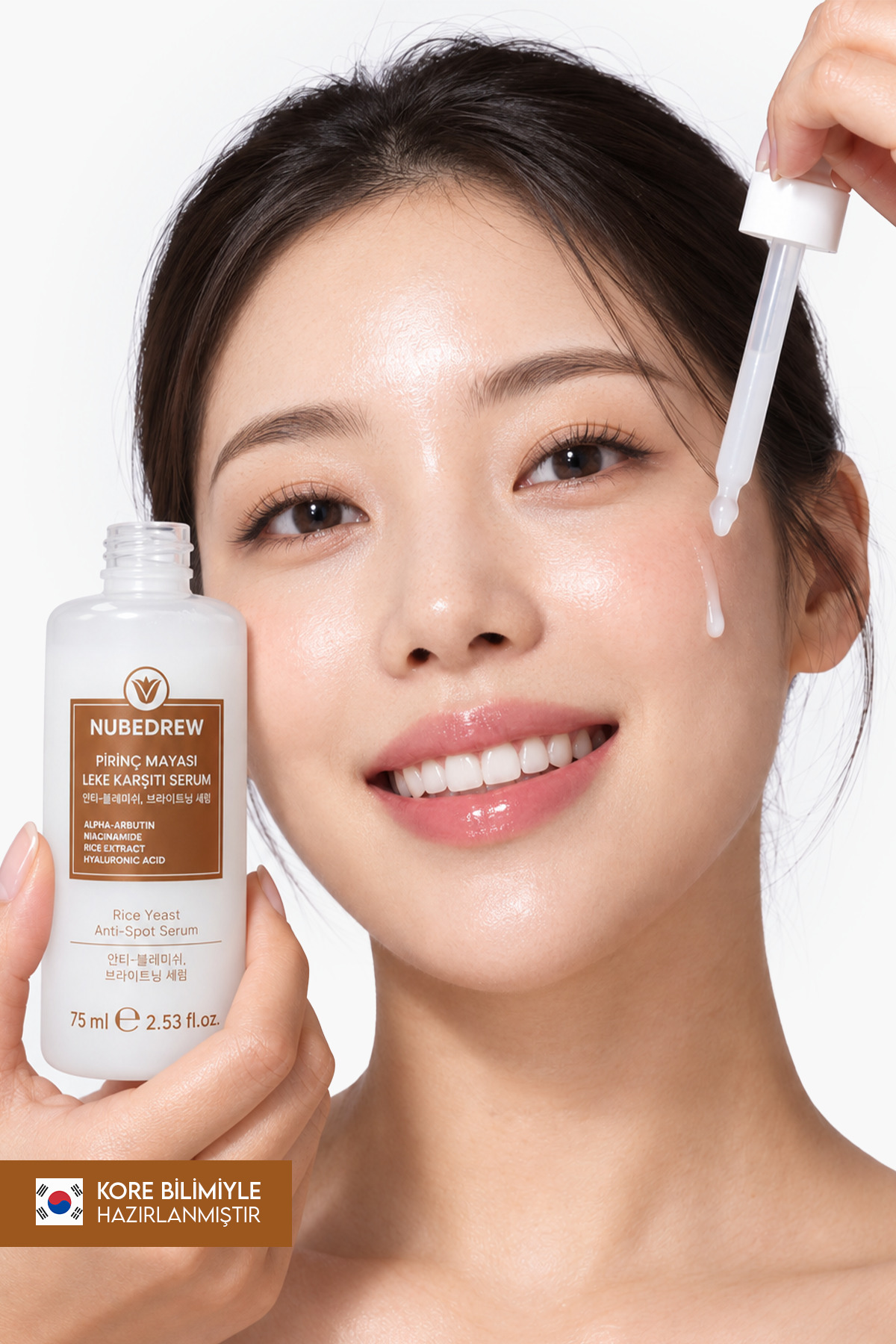 سرم مراقبتی ضد لک مخمر برنج - روشن کننده و رنگ دهنده پوست مخصوص شب ۷۵ میلی لیتر — RiceSerum-Nubedrew3 — تصویر 2 از 8