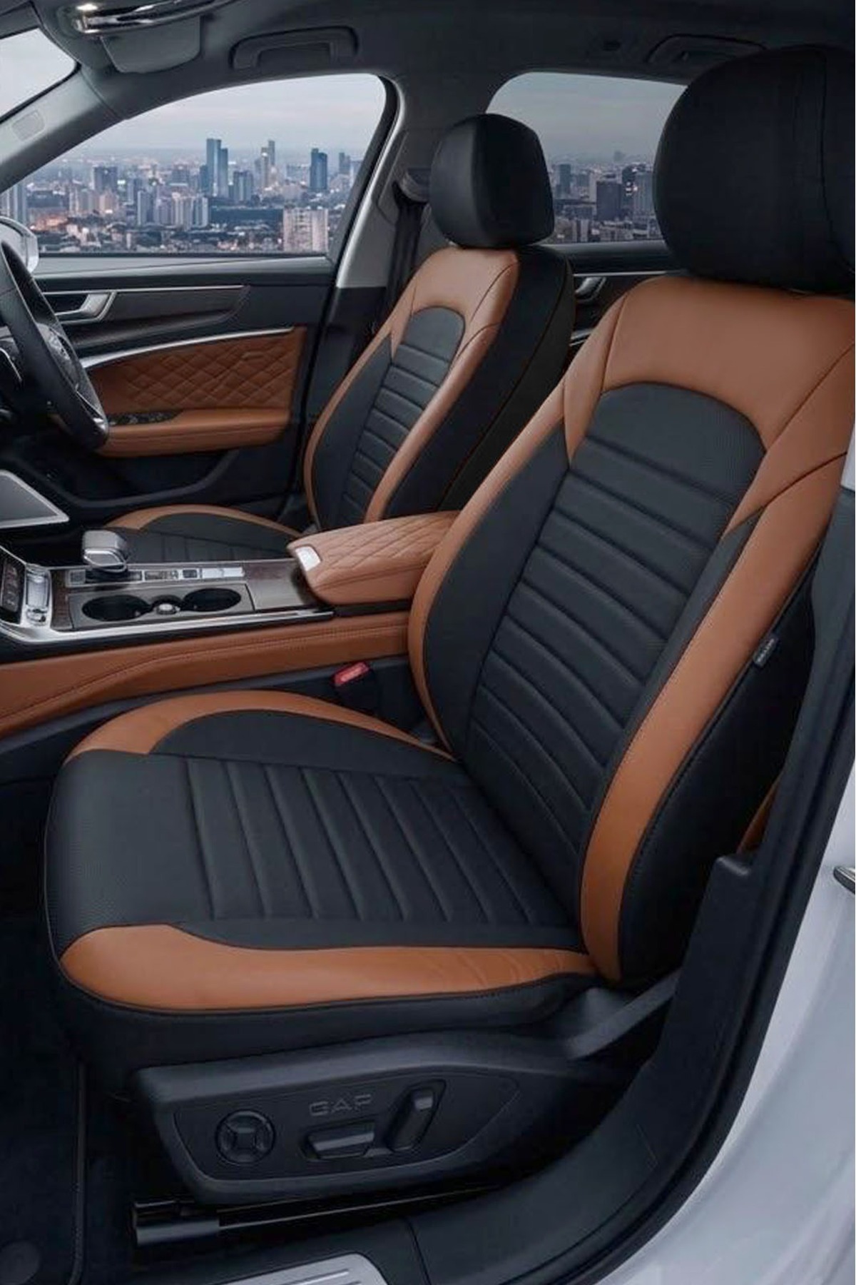 GM-DESIGN Mocha Tay Tüyüniversal Oto Koltuk Kılıfı - 5 Koltuk Tam Set
