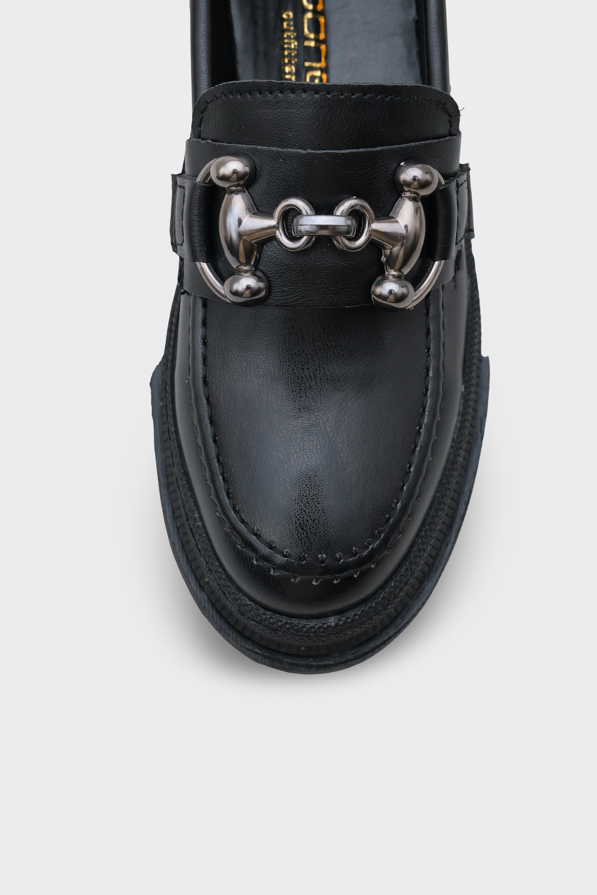 Capone Outfitters Denni Oval Burunlu Metal Tokalı Trak Tabanlı Kadın Loafer görsel 3