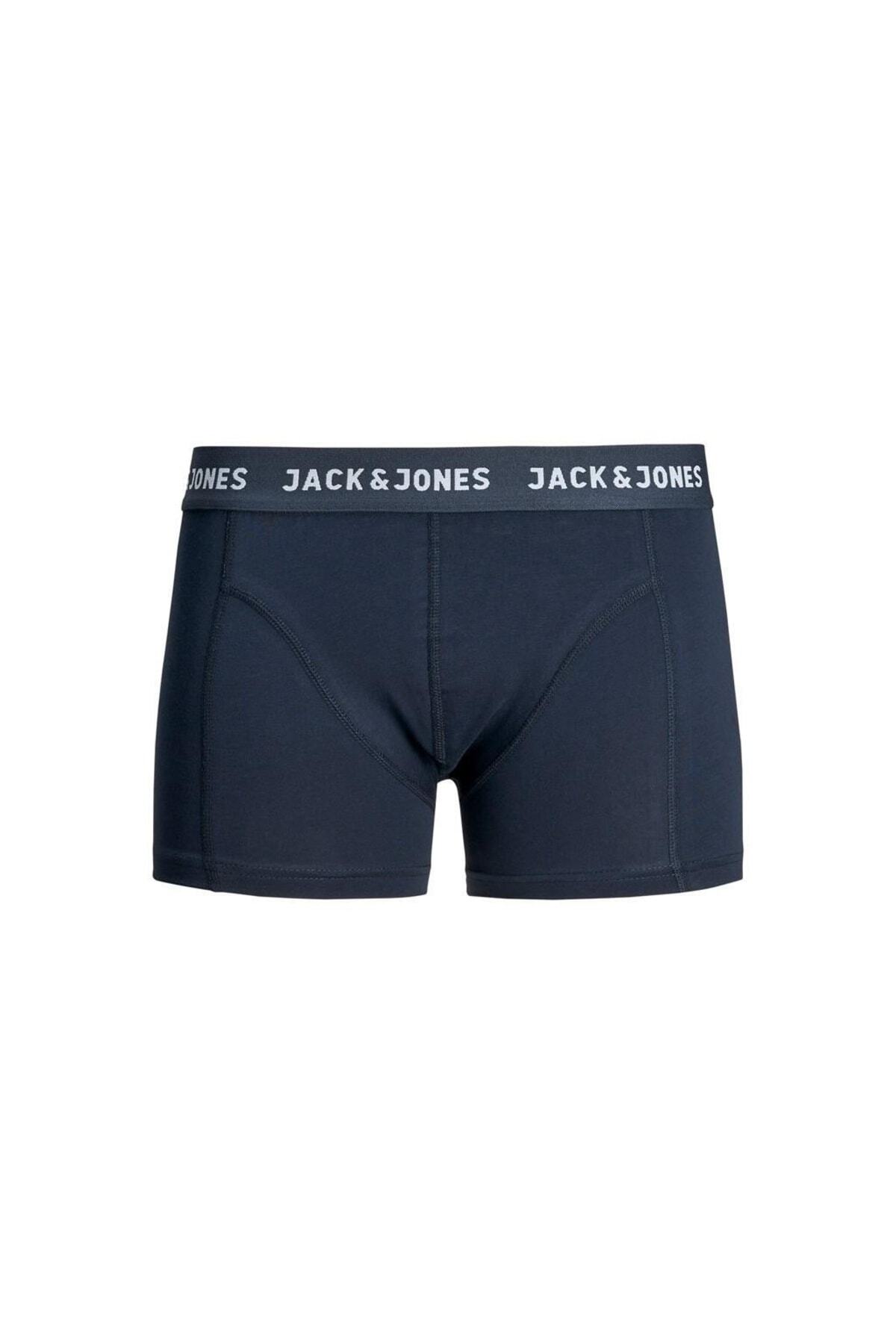 بسته ۳ عددی جاکانتونی ترانک آبی جک اند جونز باکسر Jack & Jones