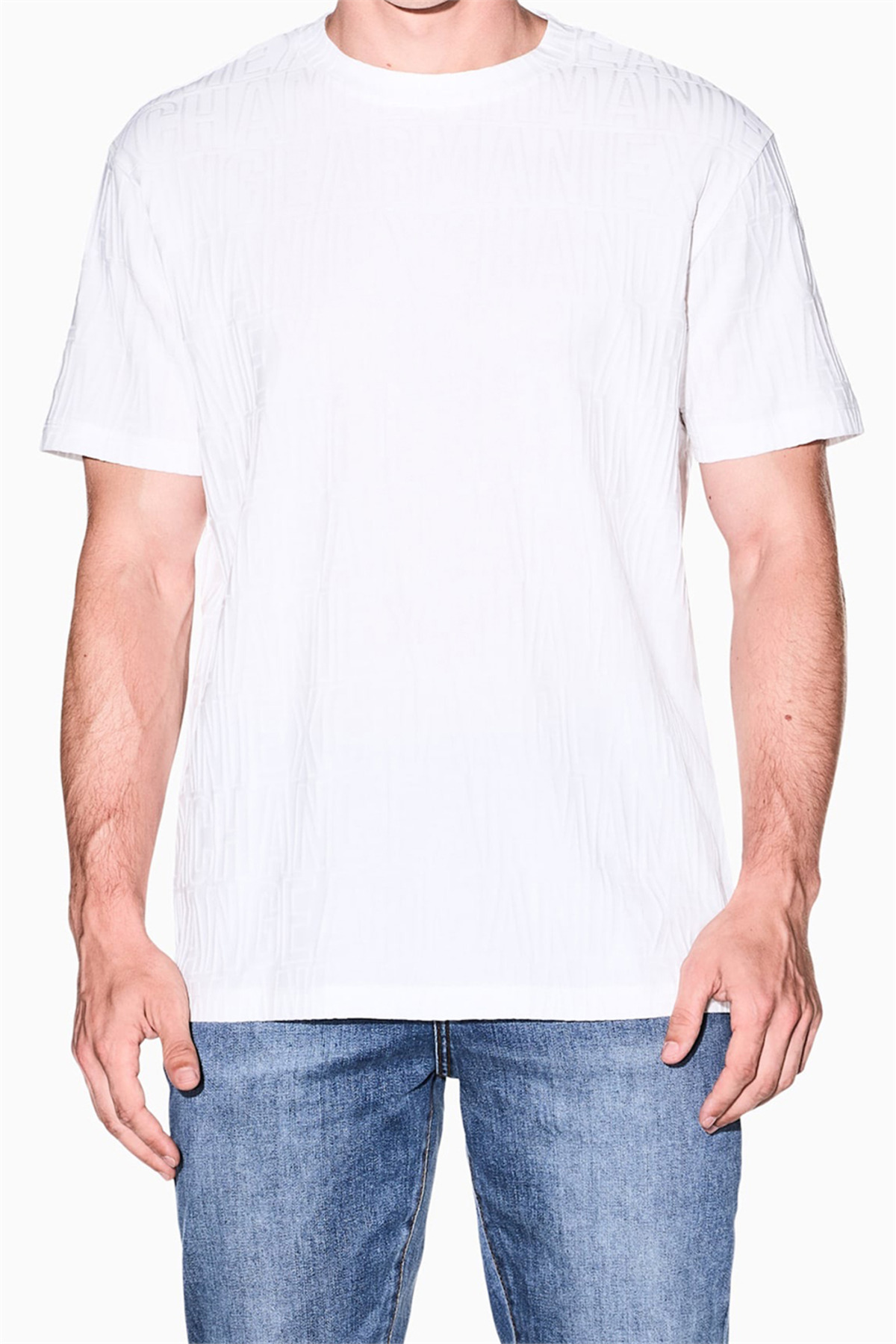 تی‌شرت یقه گرد مردانه سفید آرمانی اکسچنج تی شرت Armani Exchange