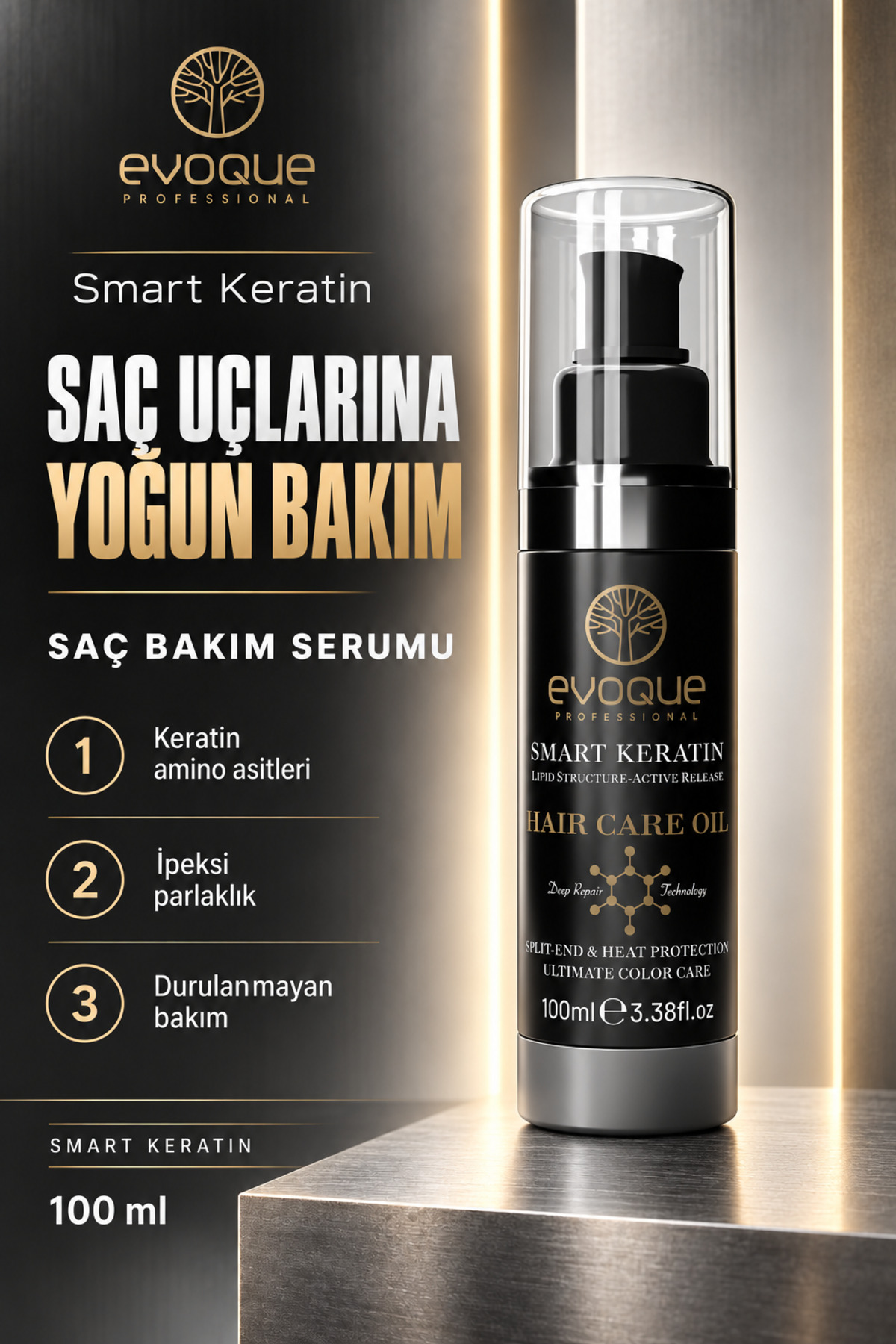 Evoque Professional سرم موی کراتینه اسمارت ۱۰۰ میلیلیتر — SKSR100
