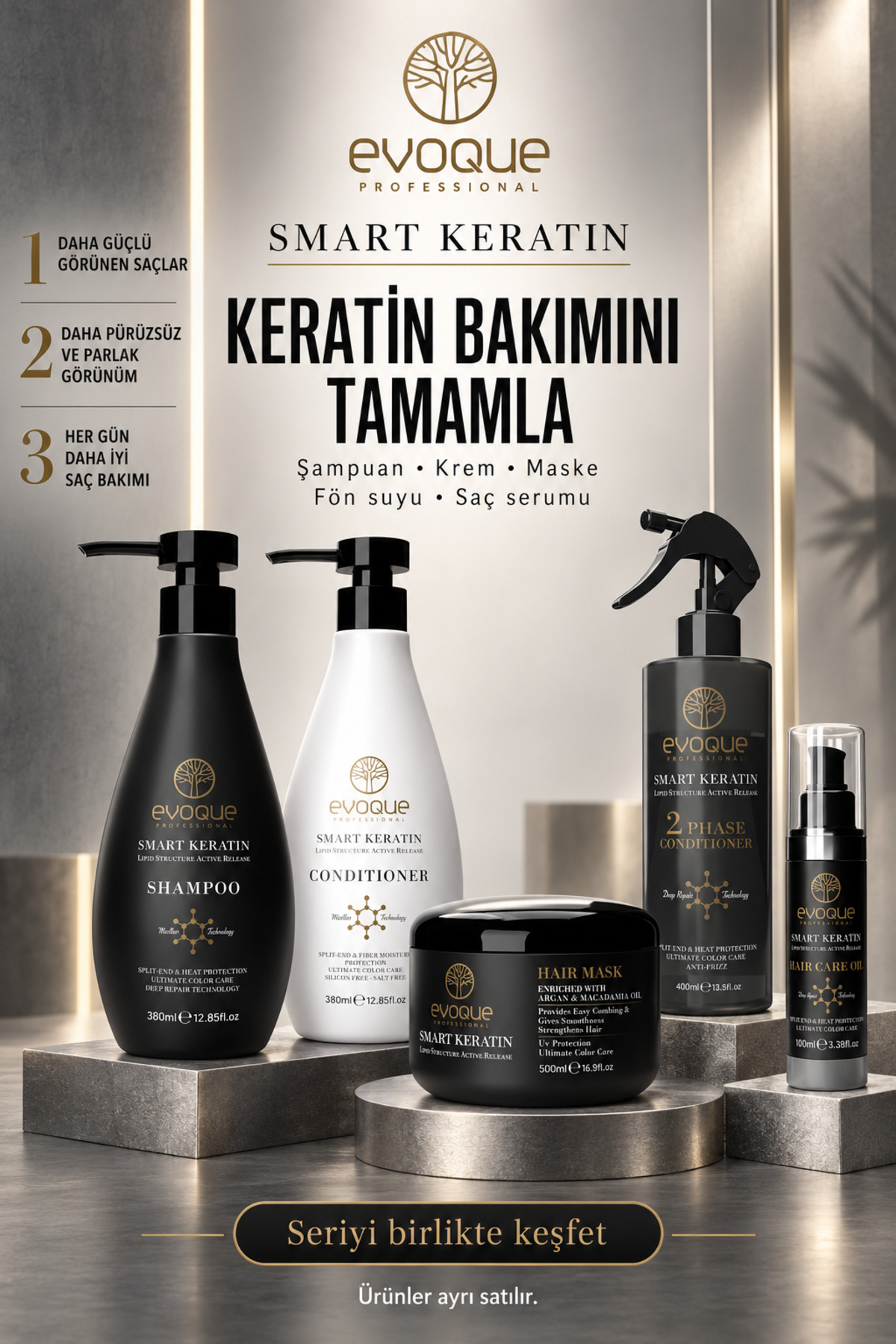 Smart Keratin Saç Kremi 1000 ml — 8682780300055 — تصویر 2 از 2