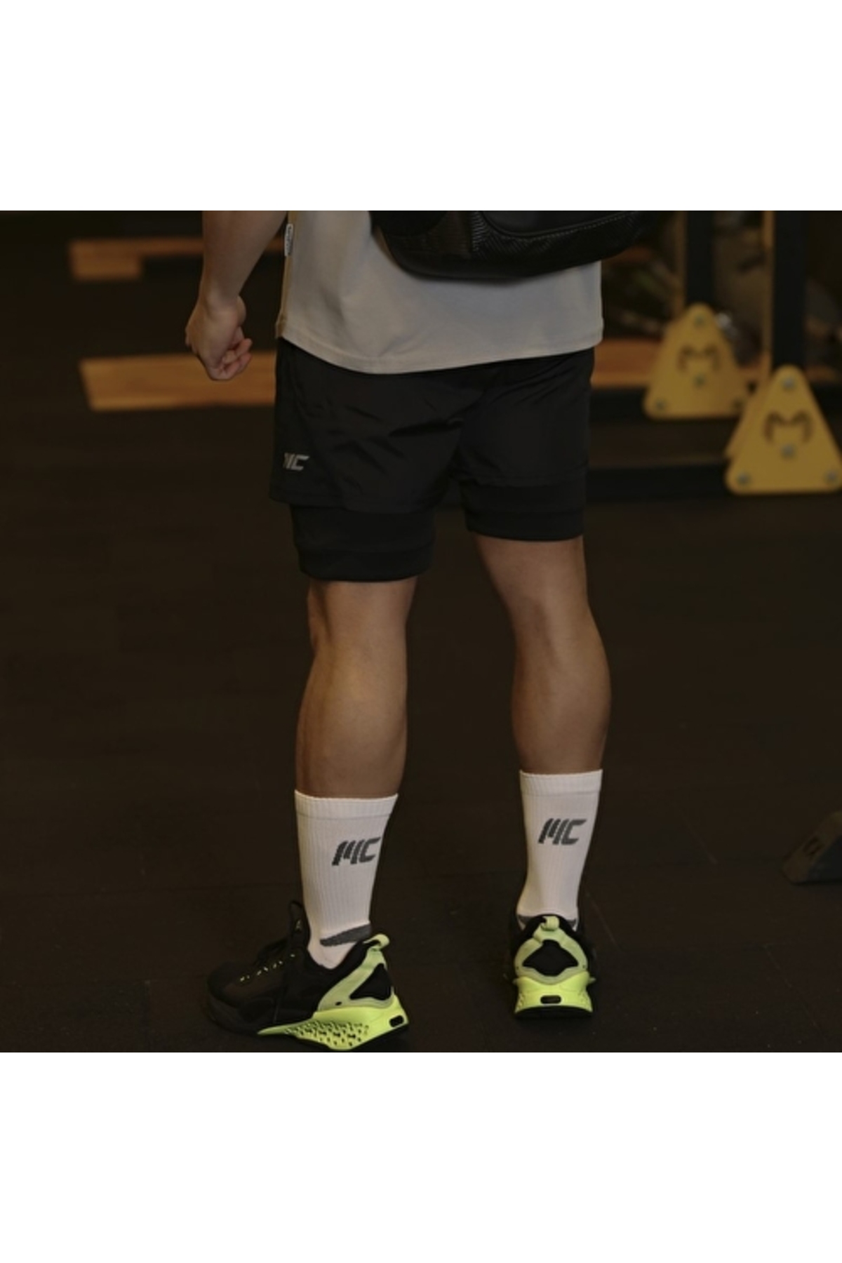 MUSCLECLOTH Stay Fresh Uzun Çorap 3'Lü Paket Beyaz görsel 4