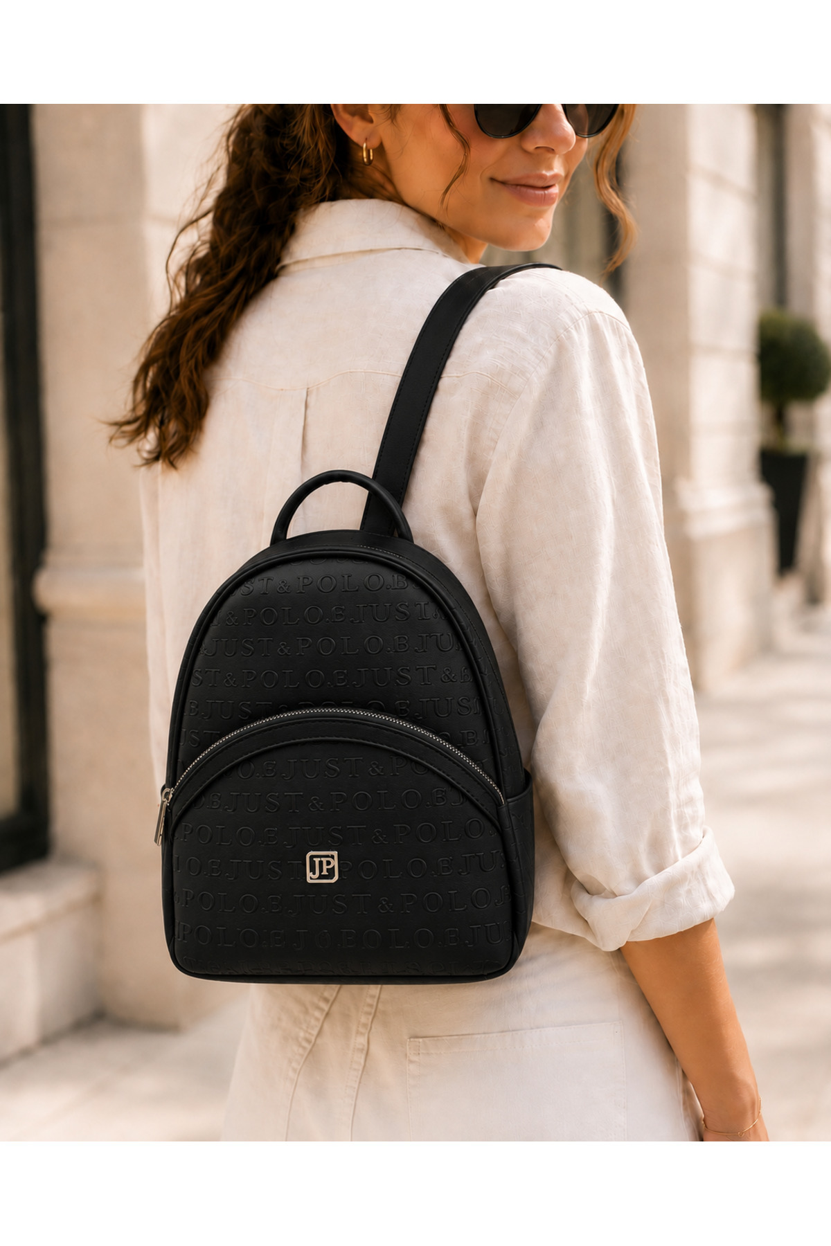 Just Polo Kadın Günlük Kullanıma Uygun Çok Bölmeli Sırt Çantası EBAT : 25 X 30 CM Shopper