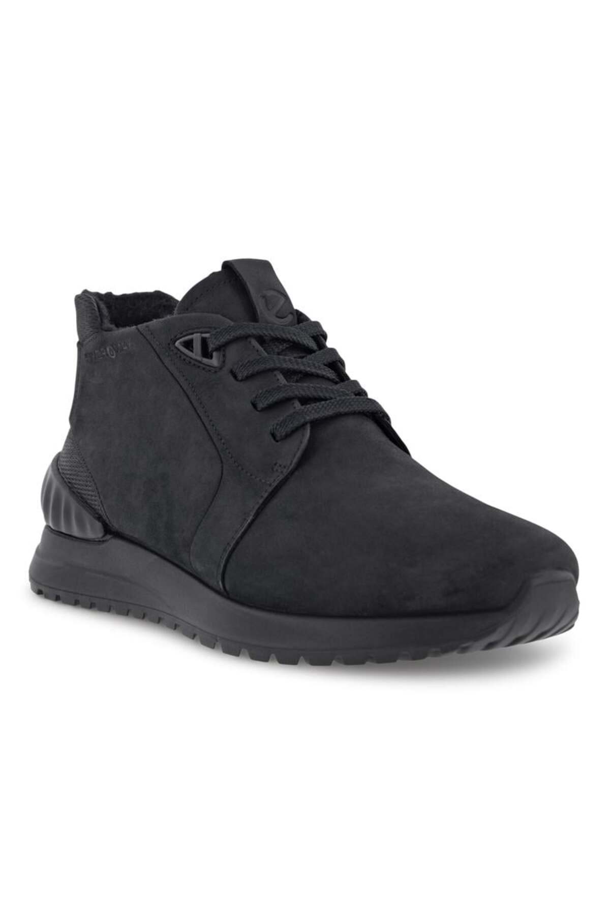Ecco ASTIR BLACK Erkek Siyah Deri Bot görsel 2