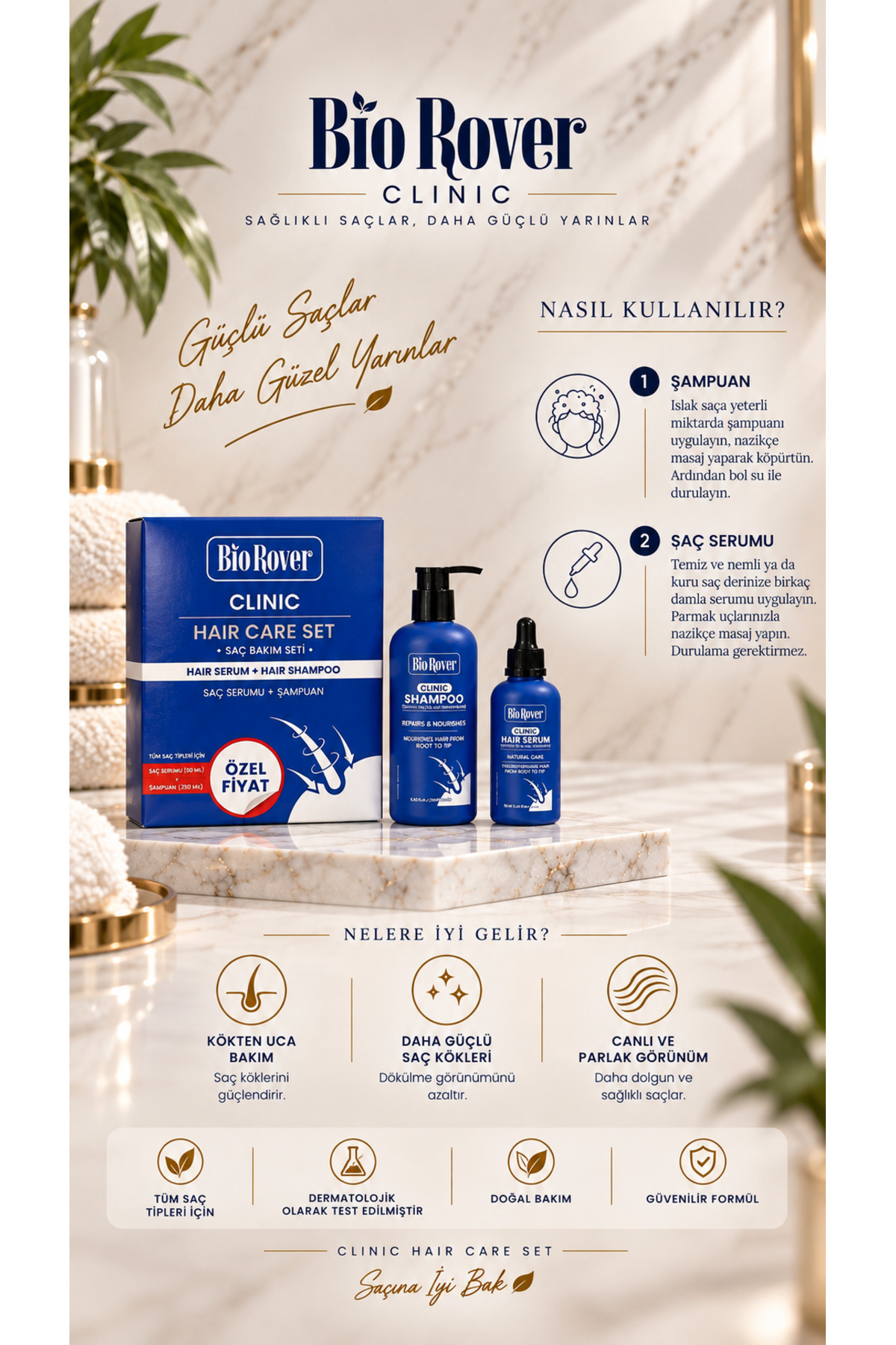 SAÇ DÖKÜLMESİNE KARŞI SERUM + ŞAMPUAN SET — 17 — تصویر 2 از 4