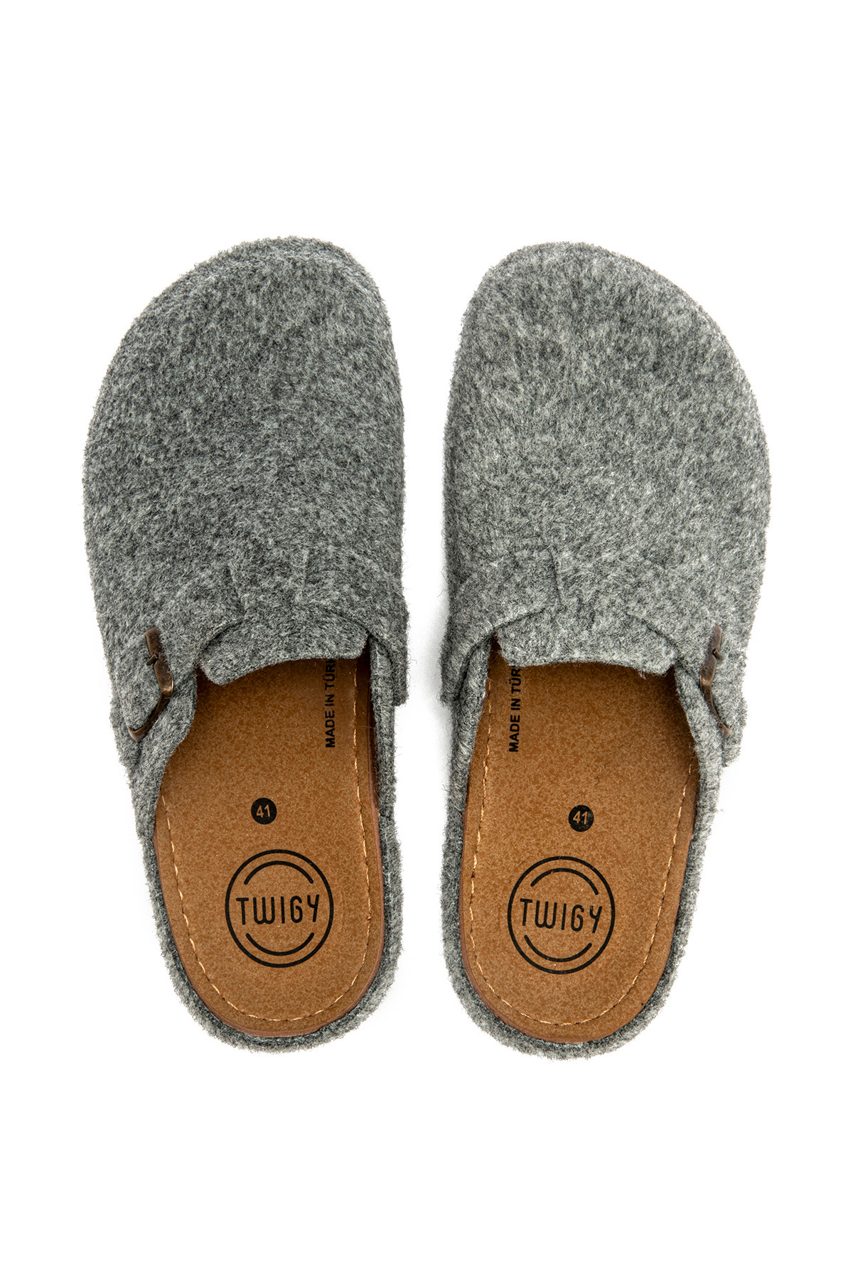 Twigy Manu Erkek Ev Terliği Füme 41/45 görsel 3