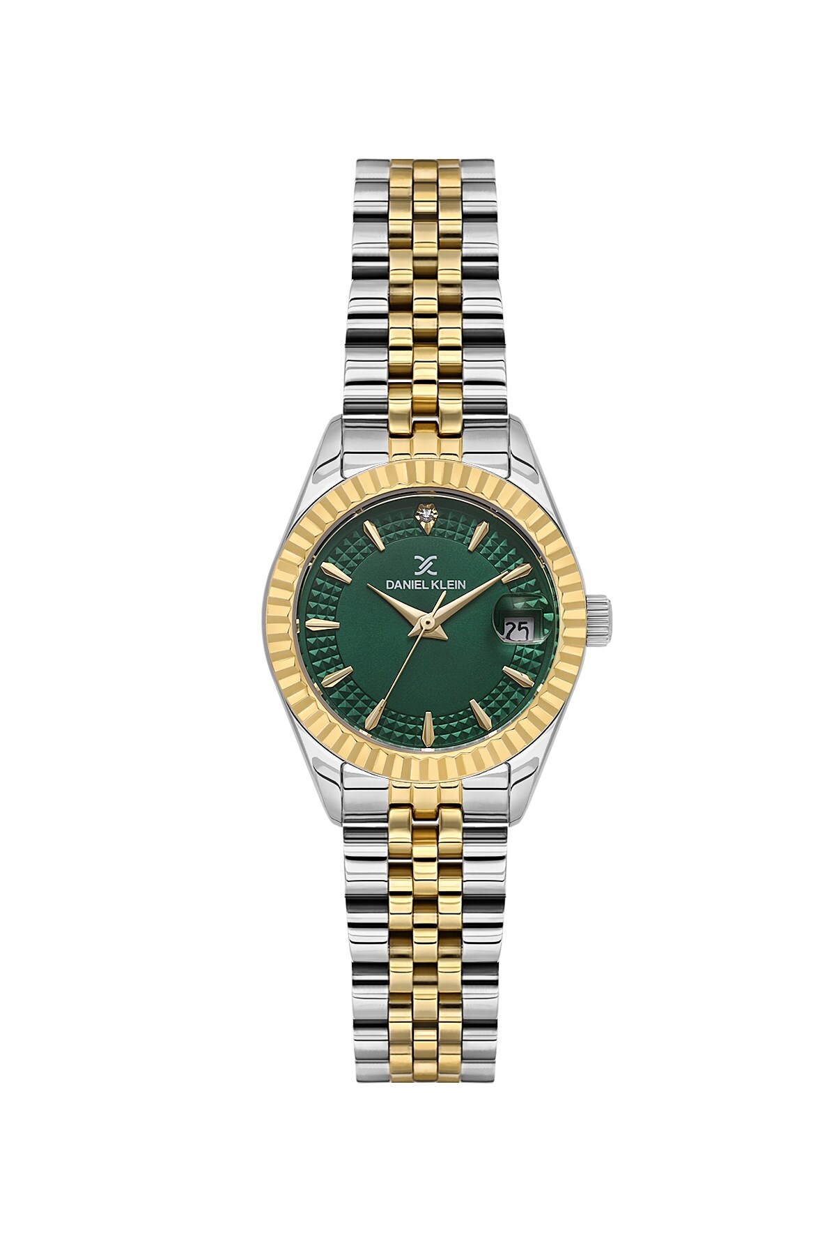 Daniel Klein Sarı Gümüş Retro Mini Rolex Kasa Kadın Kol Saati