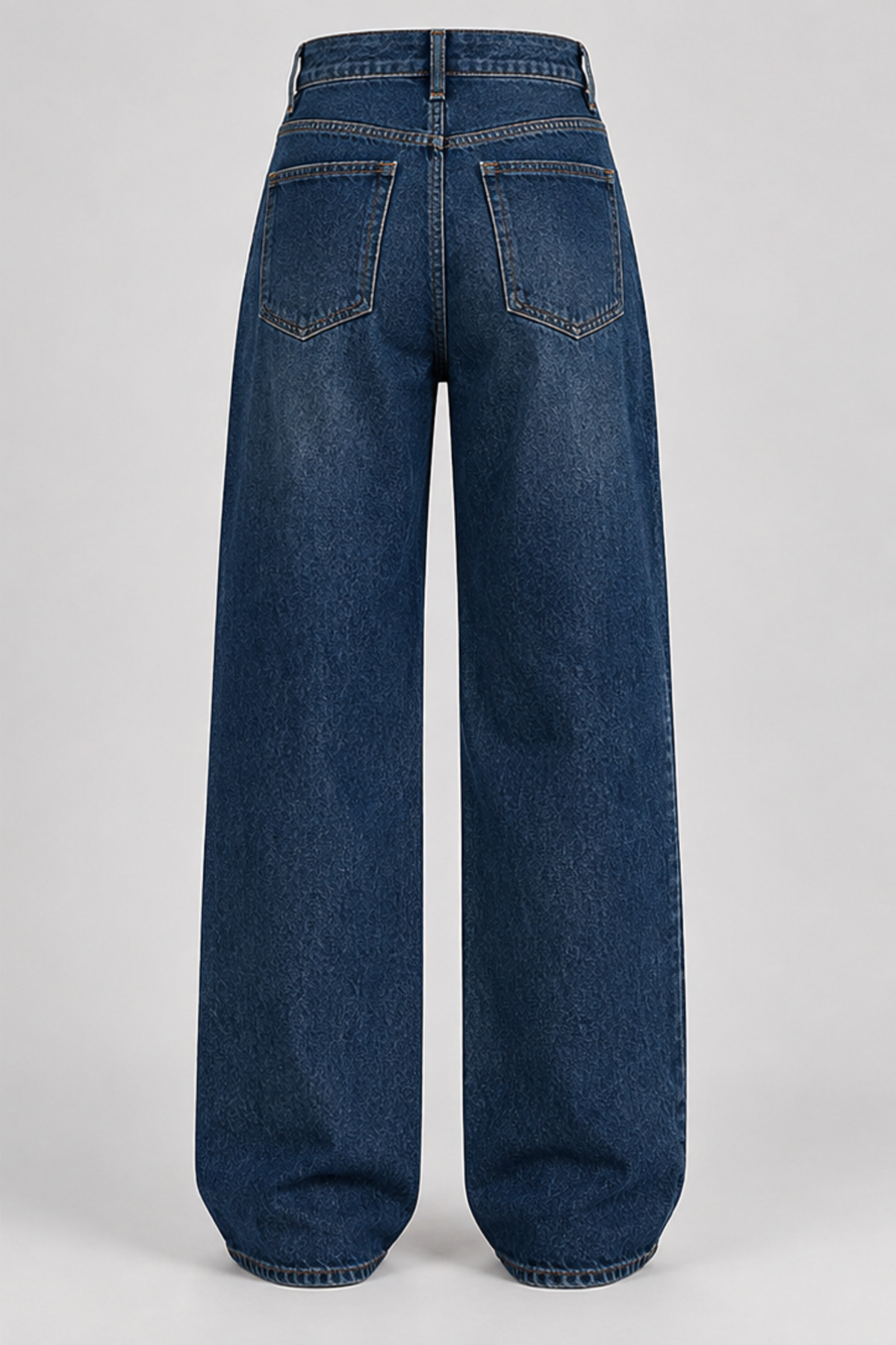 J&KSTORES Kadın Yüksek Bel Bol Paça Jean Kot Palazzo Pantolon görsel 2